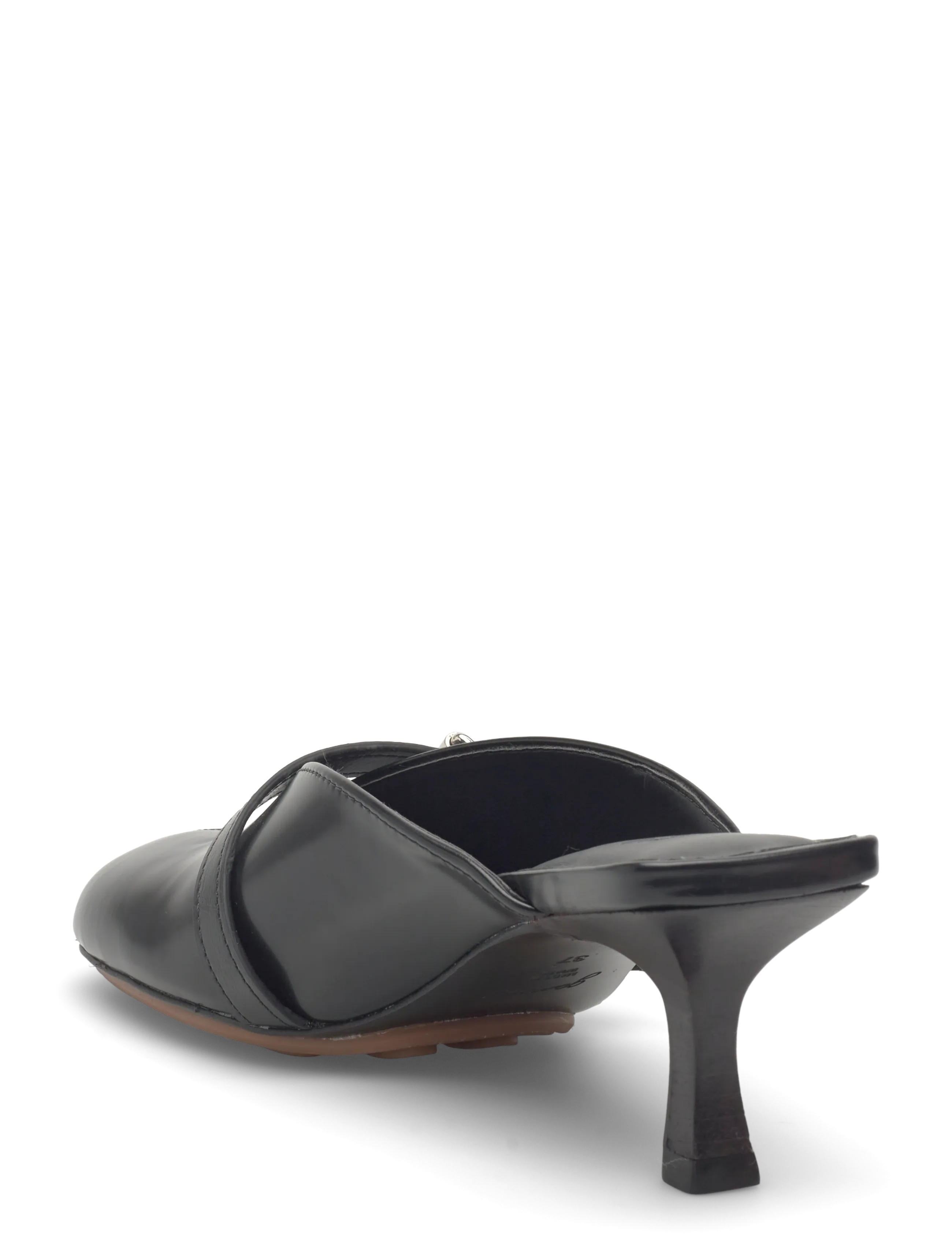 Sue Heeled Mule Box Oleatex 3