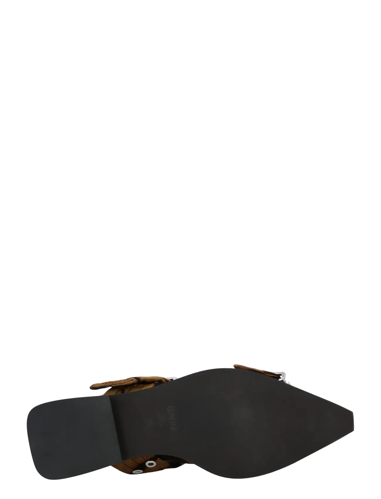 Ganni - Feminine Buckle Ballerinas - besondere anlässe - green - 2