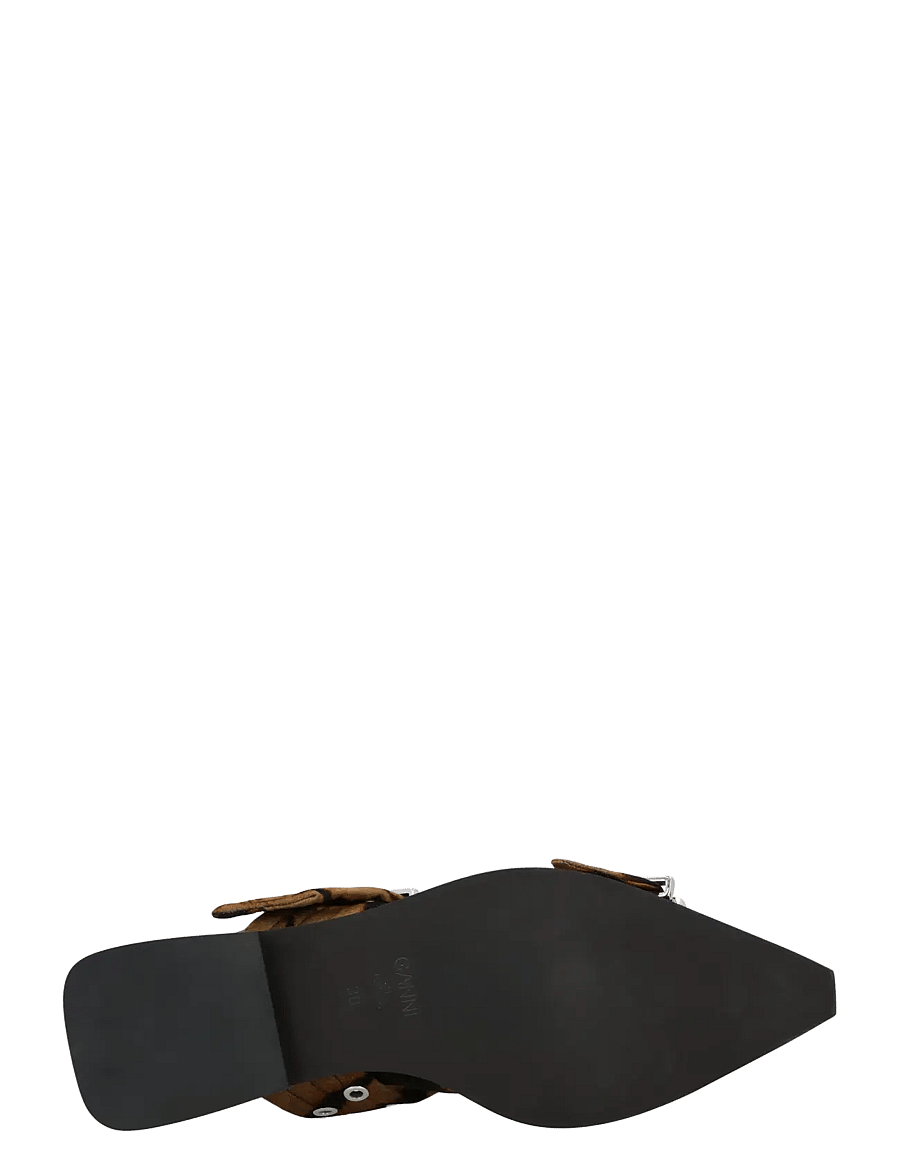 Ganni - Feminine Buckle Ballerinas - besondere anlässe - green - 2