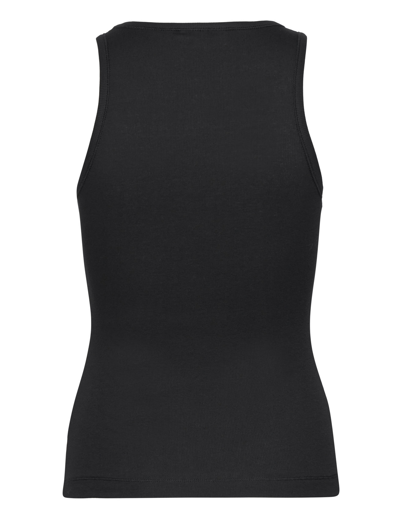 Ganni - Soft Cotton Rib Jersey - tanktops - black - 1