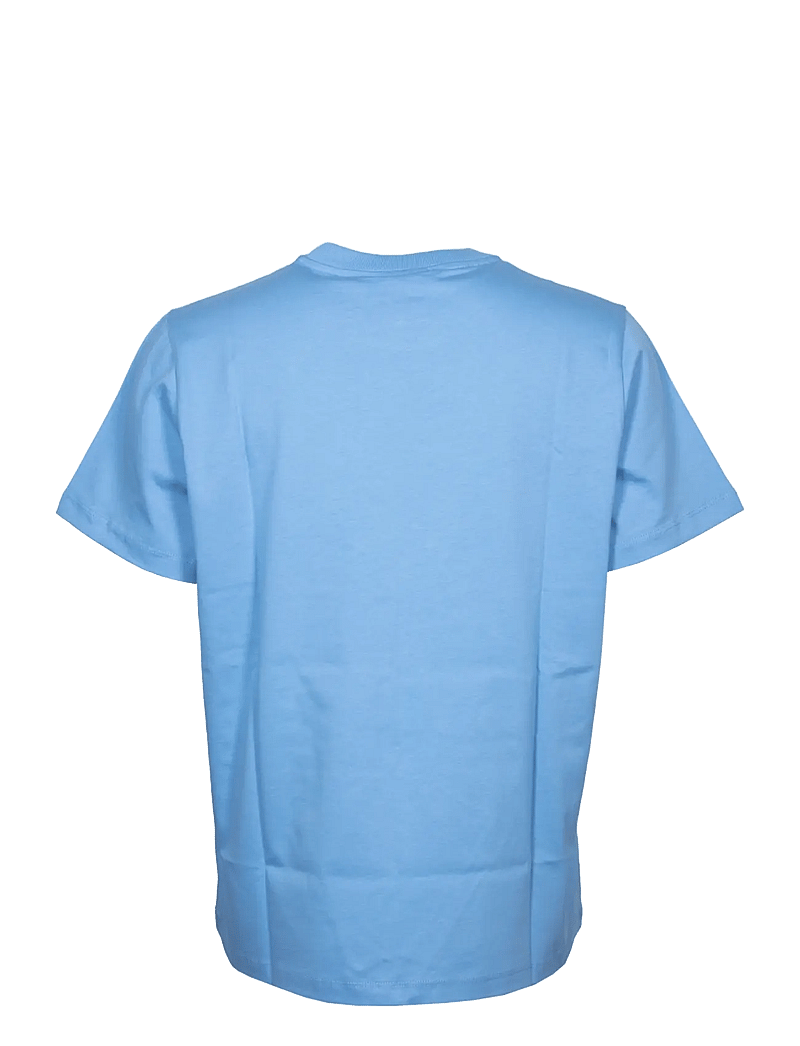 Ganni - Basic Jersey Tiger Relaxed T-shirt - t-shirts - blue - 1