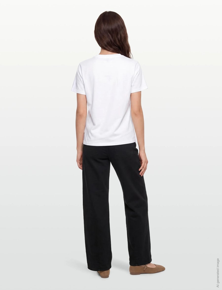 Ganni - "Have a Nice Day" t-shirt - white - 4