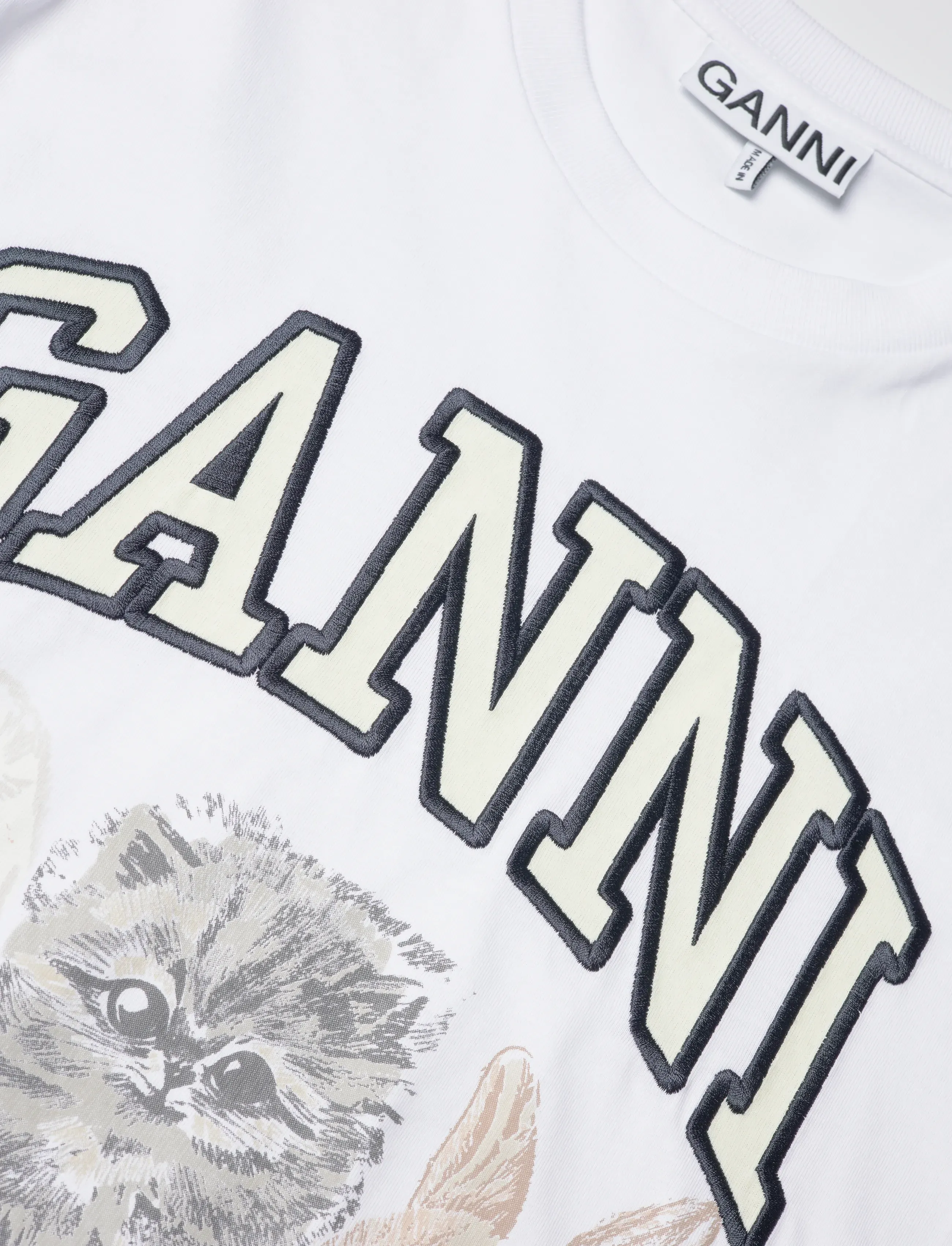 Ganni - "Have a Nice Day" t-shirt - white - 5