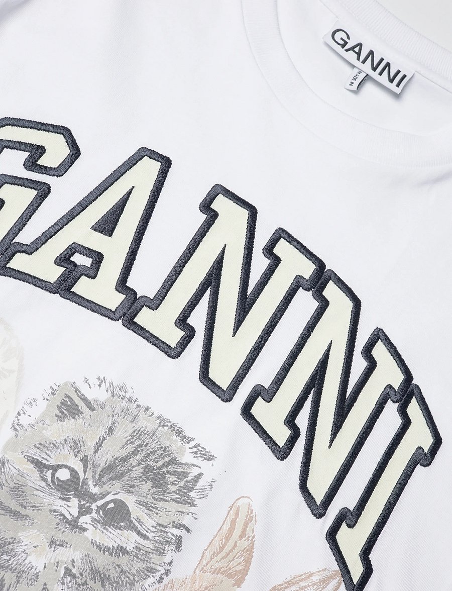 Ganni - "Have a Nice Day" t-shirt - white - 5