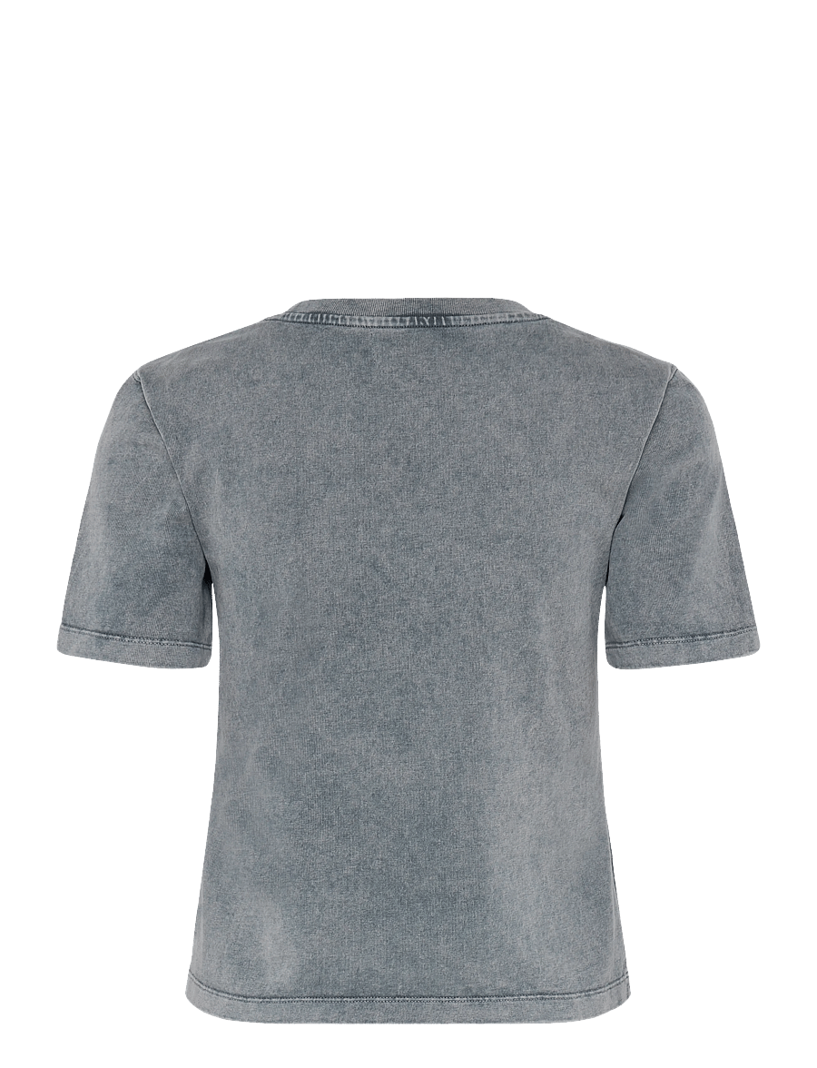 Ganni - Washed Heart T-Shirts - t-shirts - grey - 1