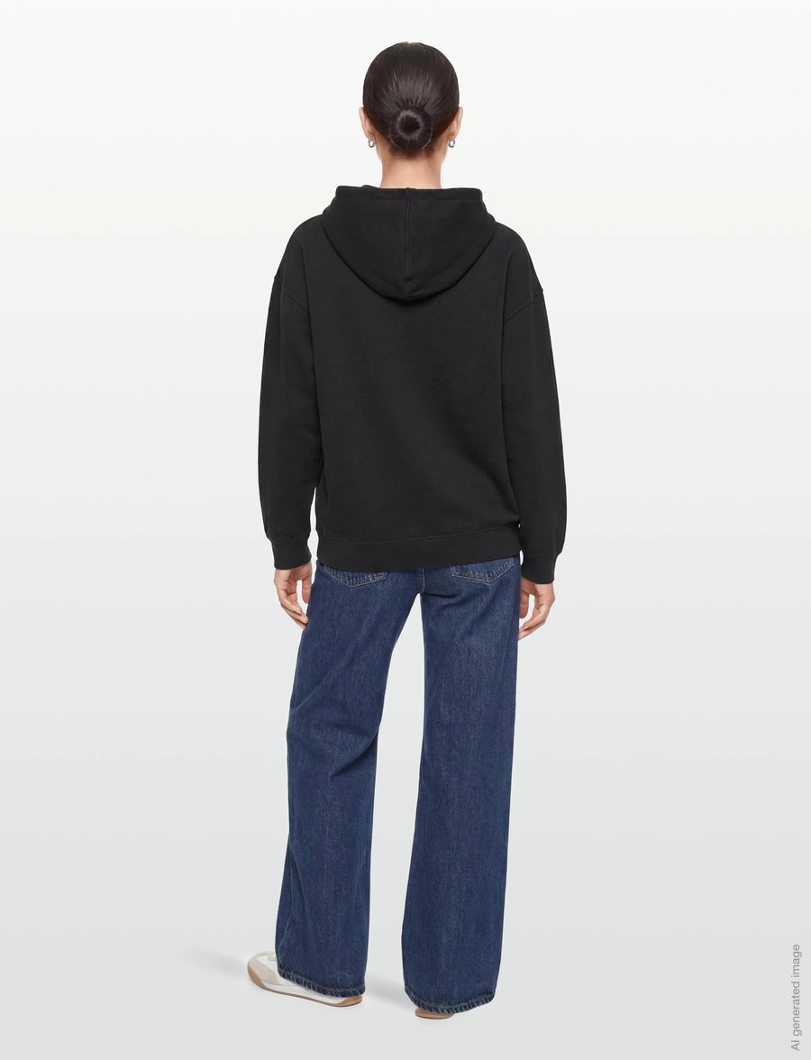 Ganni - Cherries Oversized Hoodie - kapuzenpullover - grey - 4