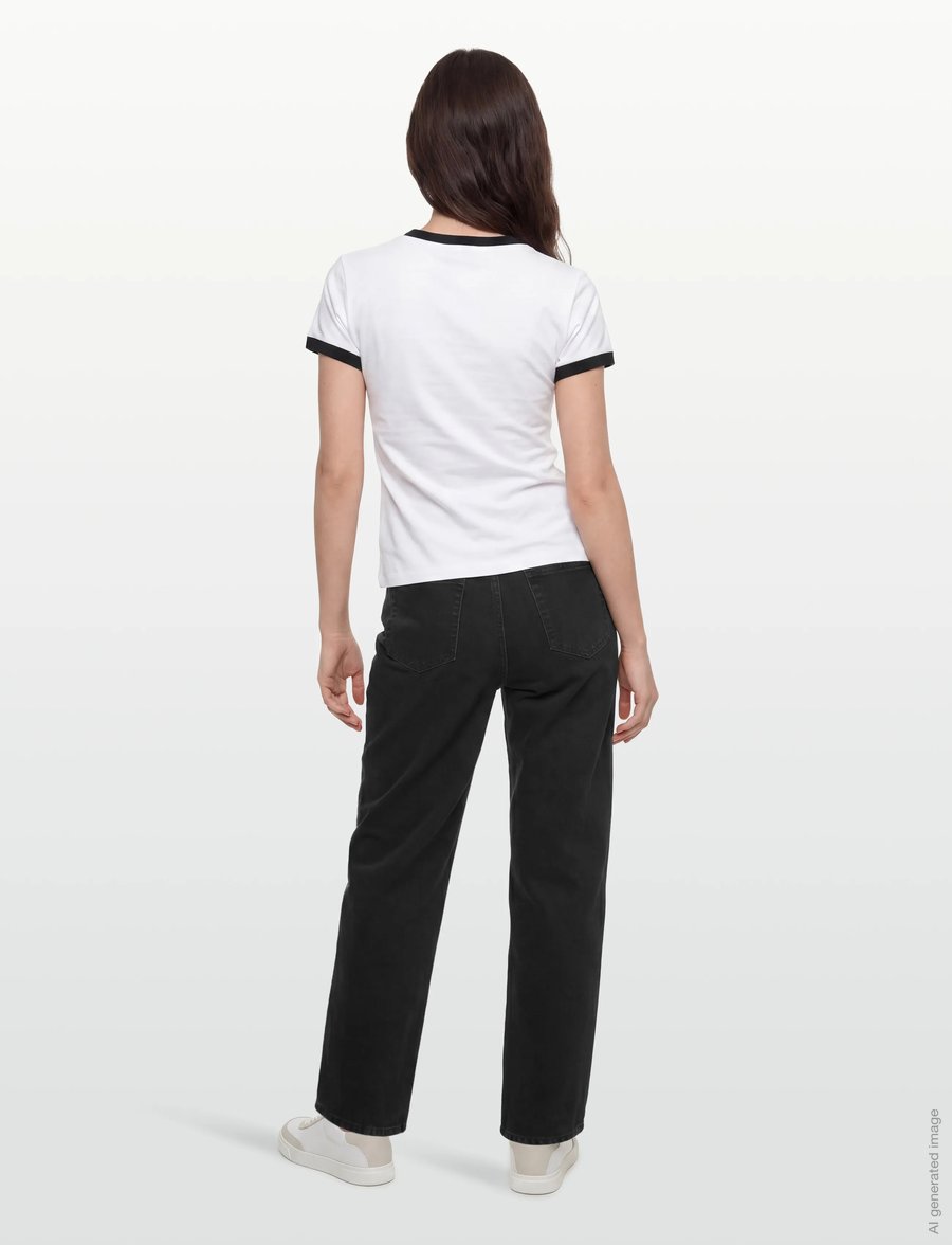 Ganni - Cotton Jersey T Shirt - t-shirts - white - 4