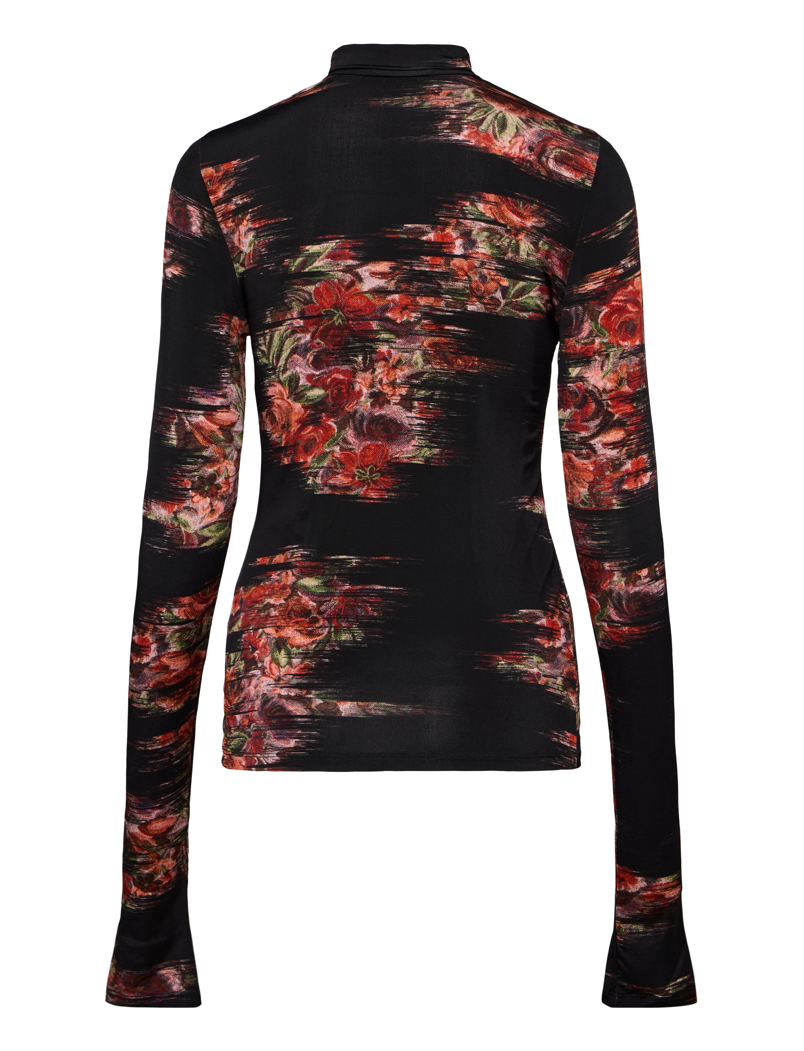 Ganni - Floral Jersey Turtleneck - multicolored - 1