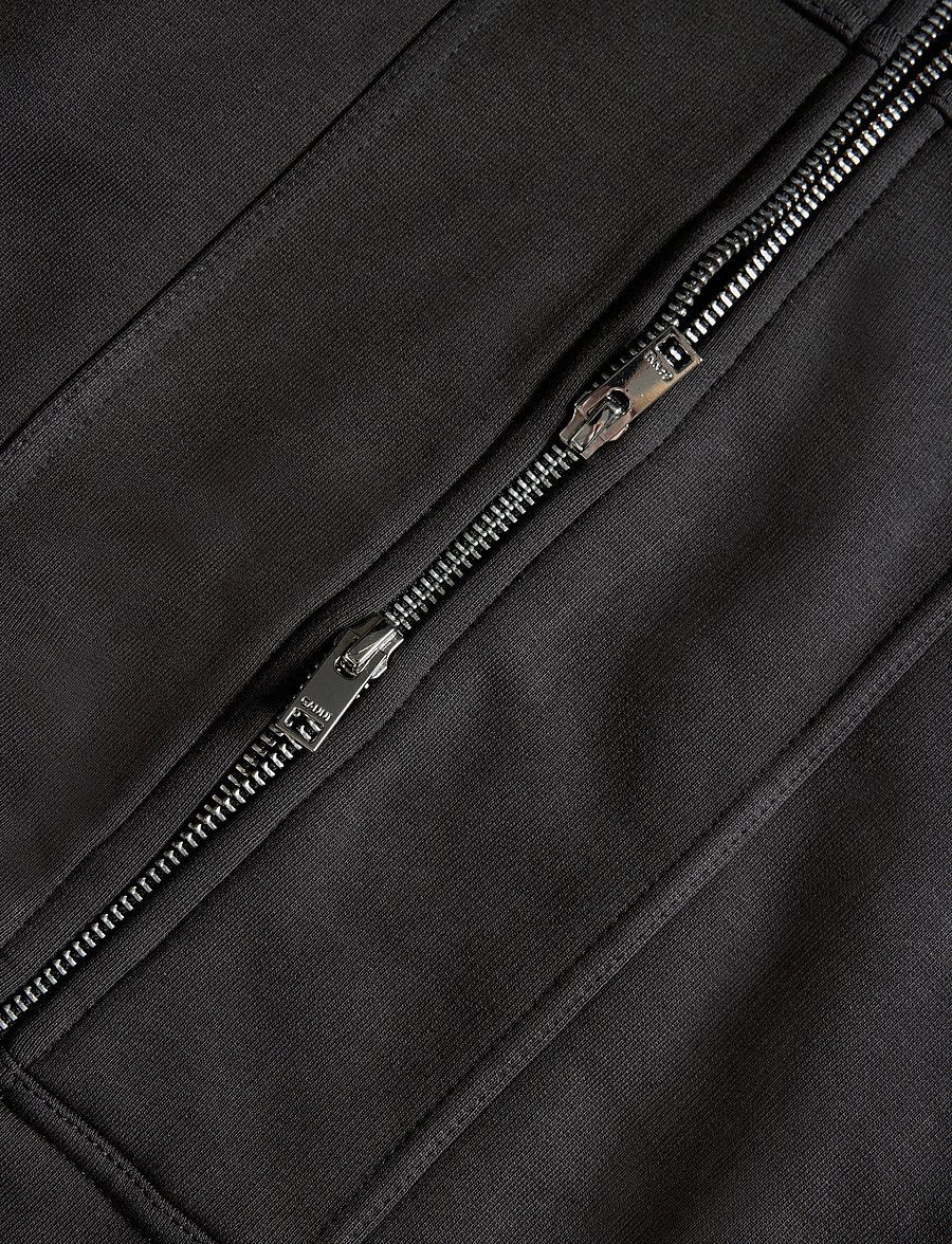 Ganni - Heavy Terry Jersey Bomber Jacket - frühlingsjacken - grey - 3