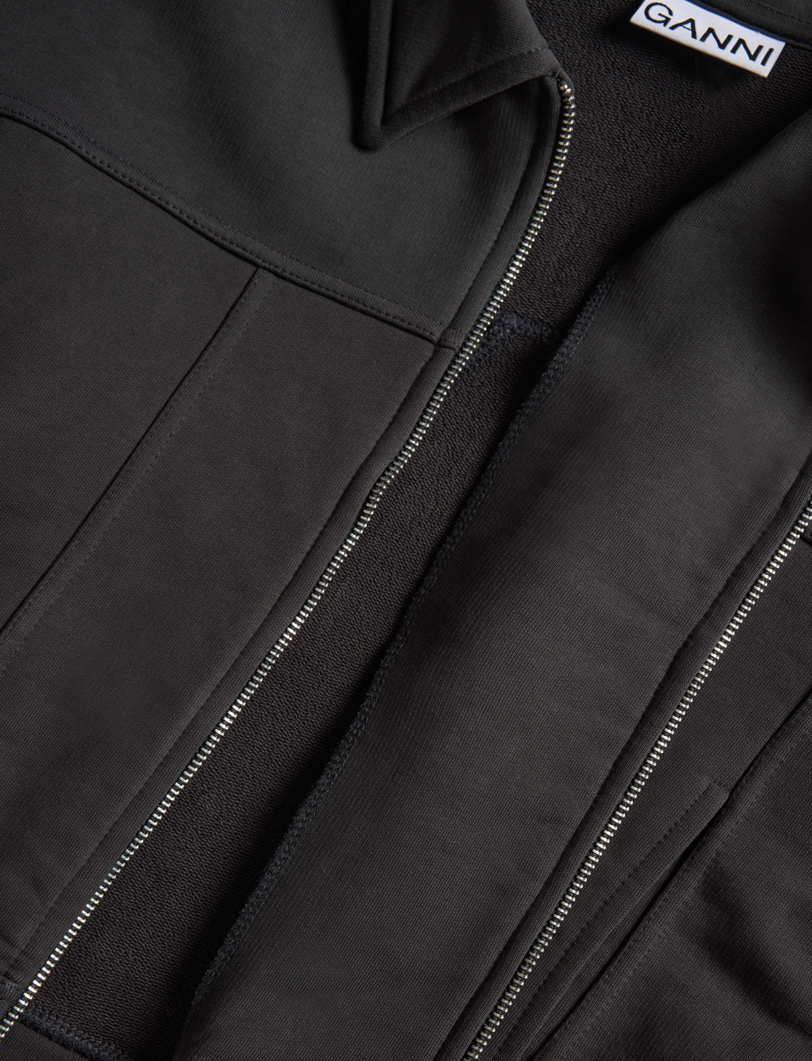 Ganni - Heavy Terry Jersey Bomber Jacket - frühlingsjacken - grey - 4