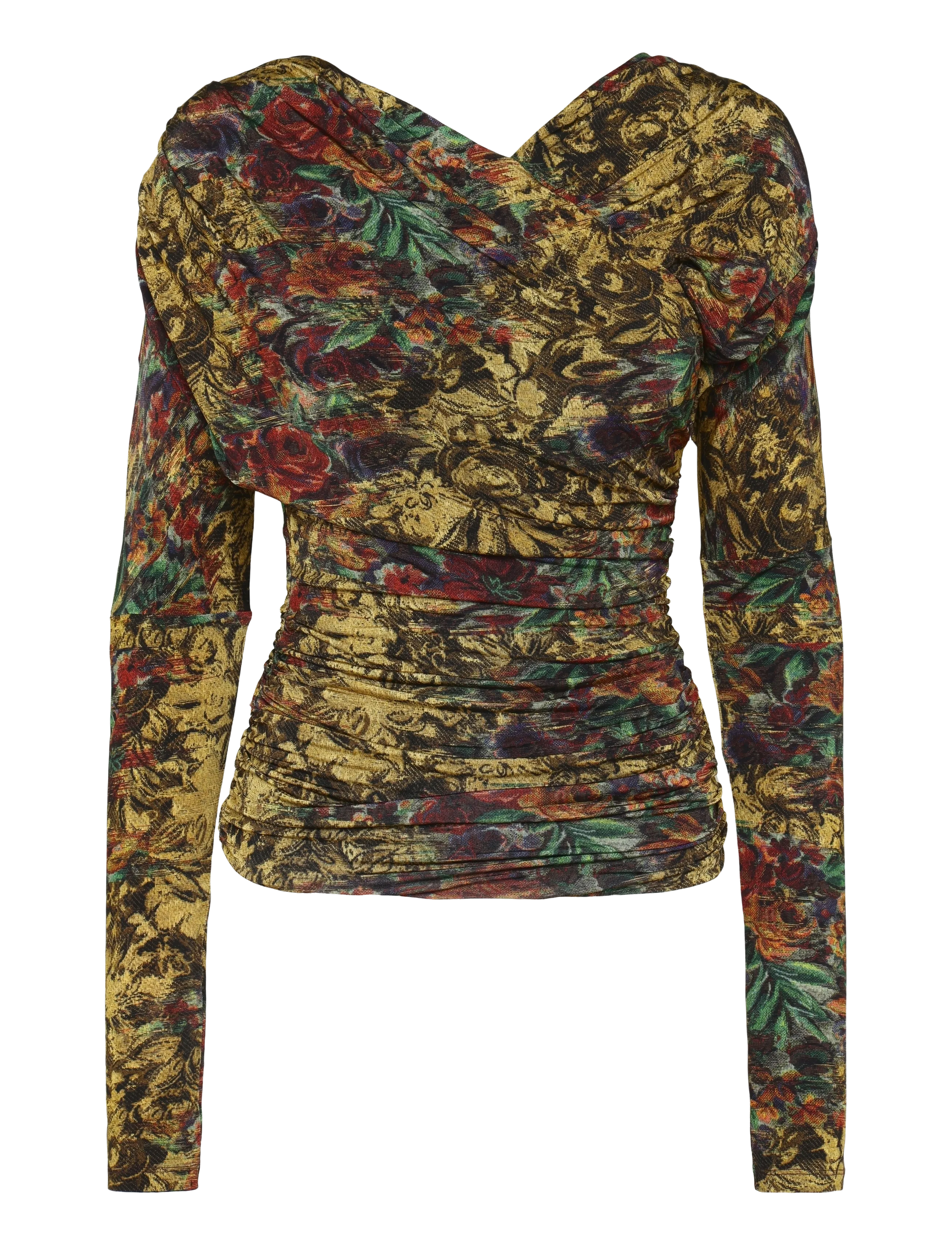 Ganni - Top In Printed Jersey - multicolored - 1