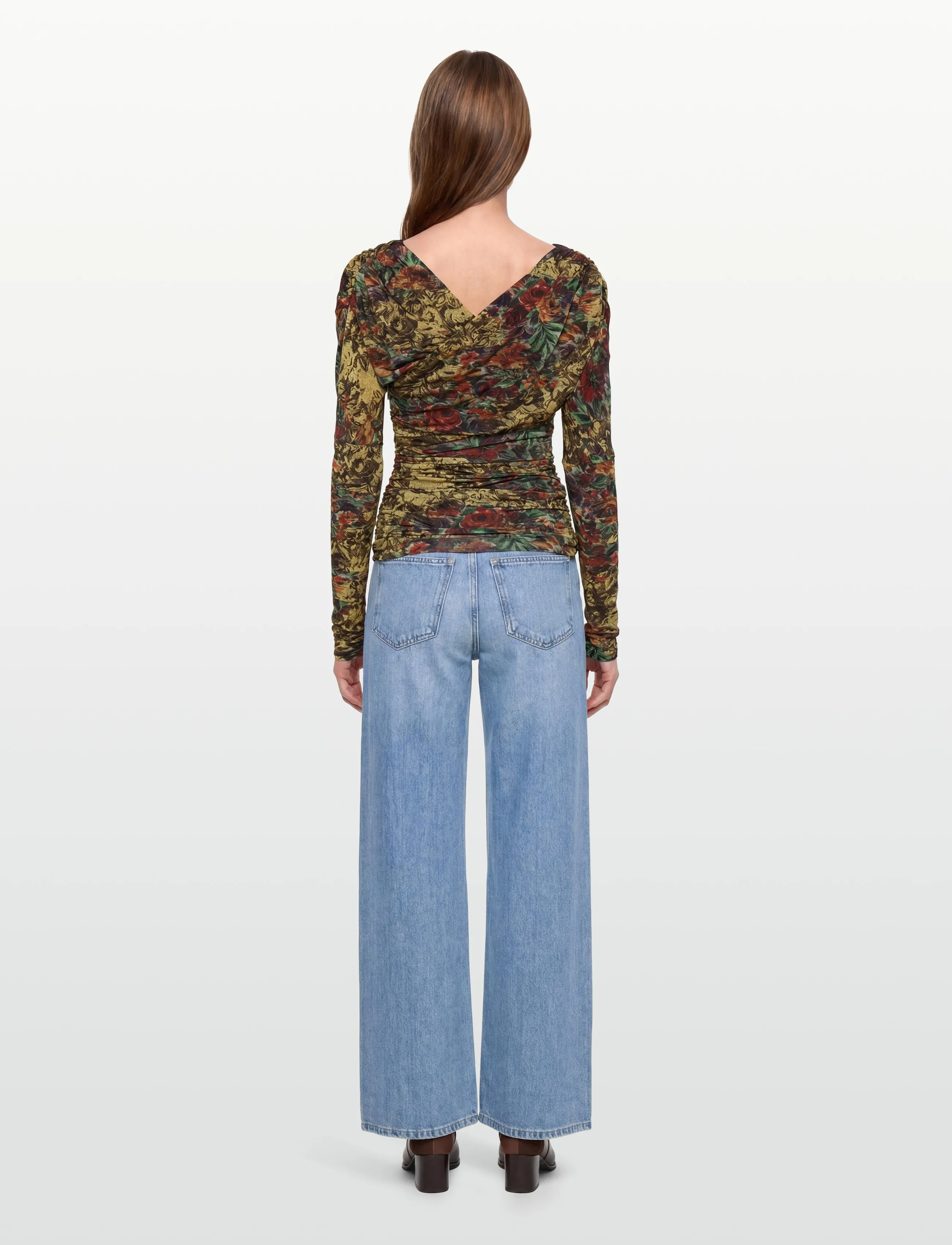 Ganni - Top In Printed Jersey - multicolored - 4