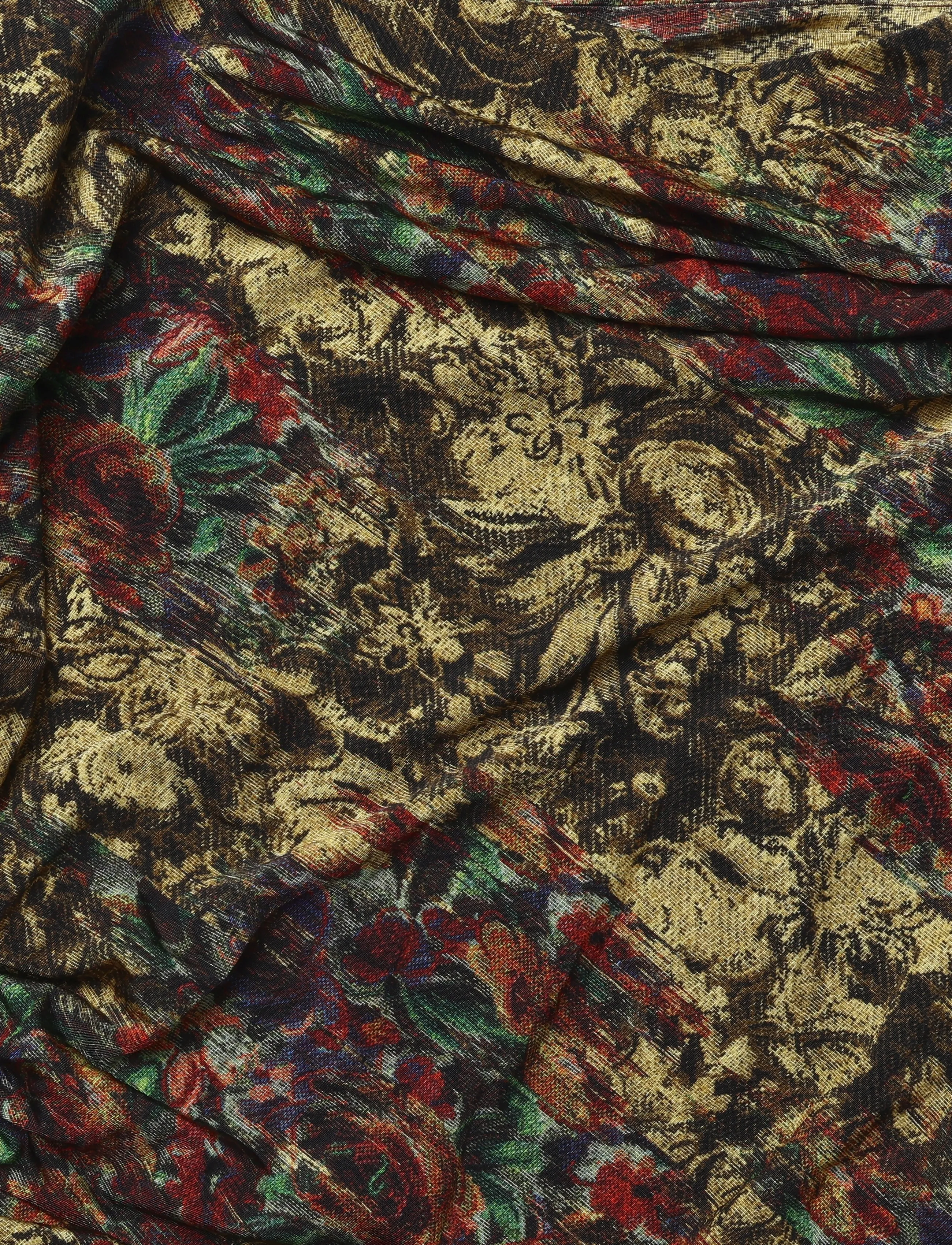 Ganni - Floral Print Ruched Mini Dress - korta klänningar - multicolored - 5
