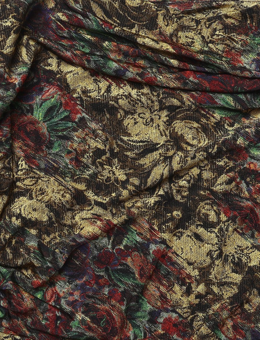 Ganni - Floral Print Ruched Mini Dress - kurze kleider - multicolored - 5
