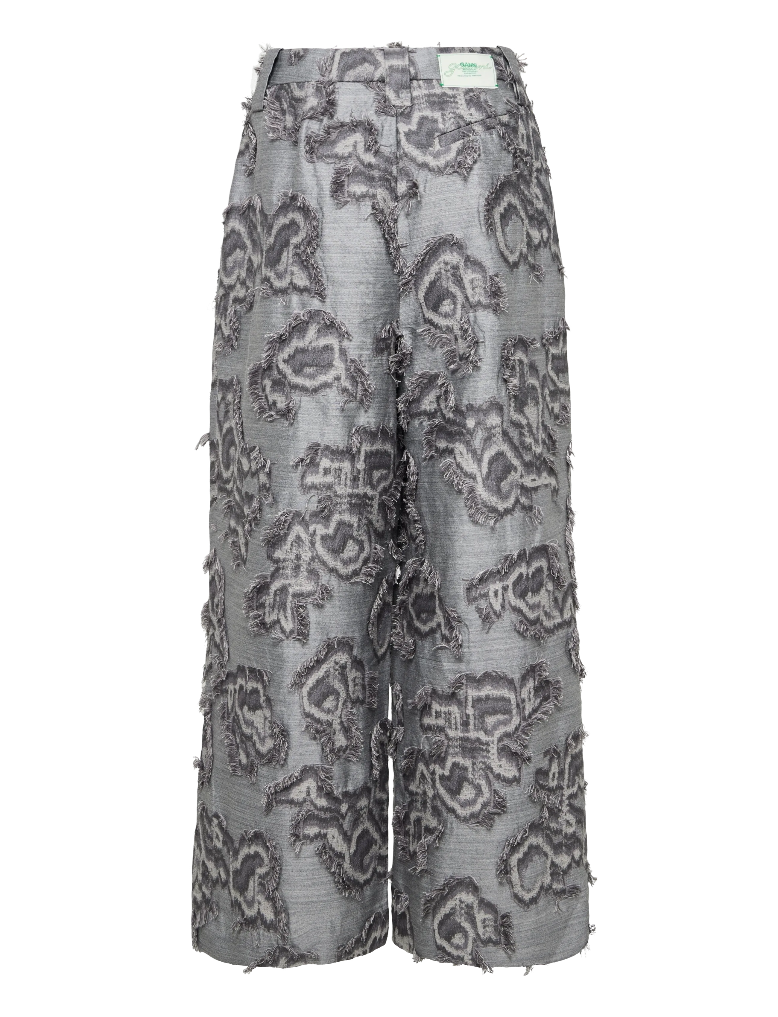 Ganni - Fil Coupe Suiting Big Pleat Pants - grey - 2