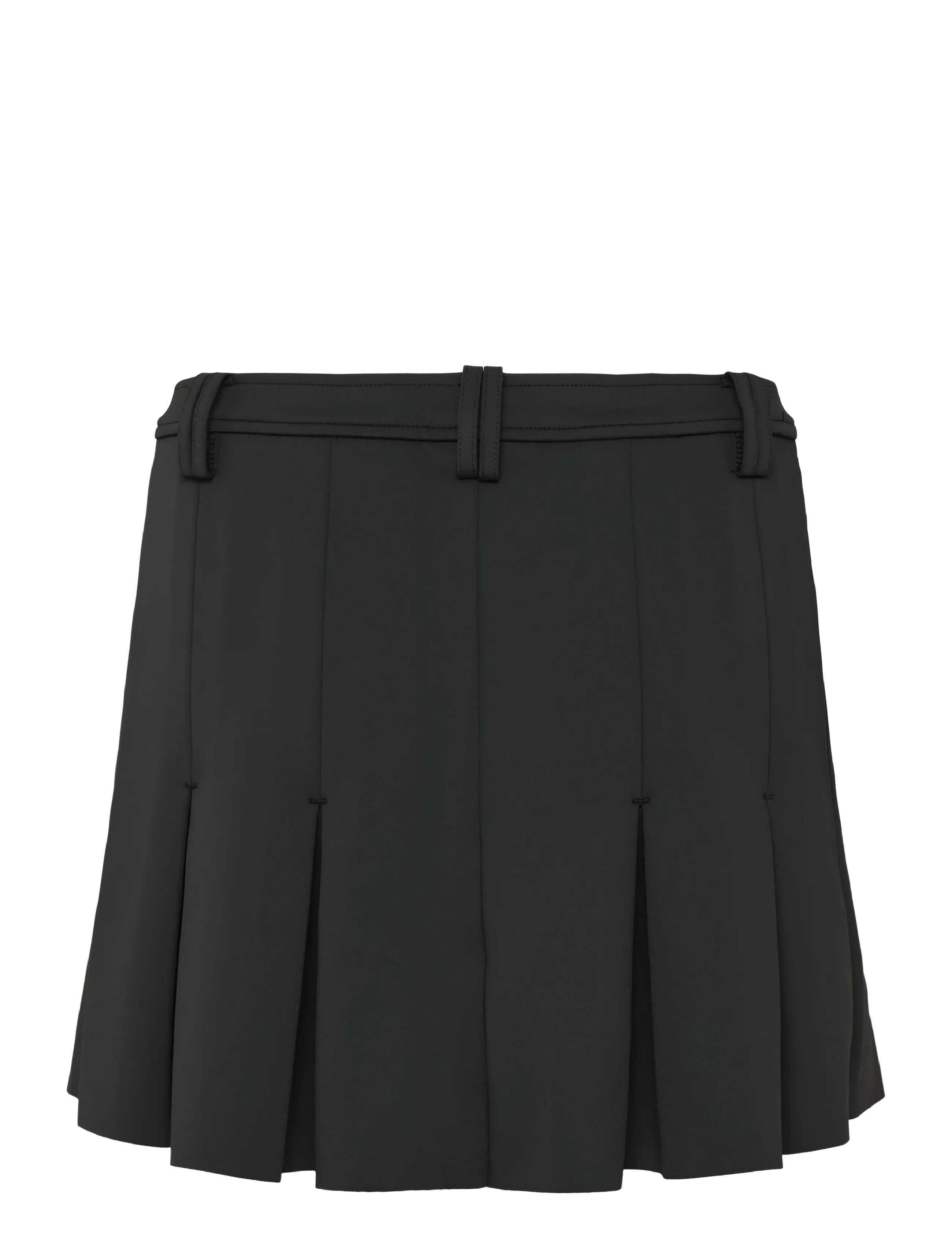 Ganni - Pleated Mini Skirt - black - 1