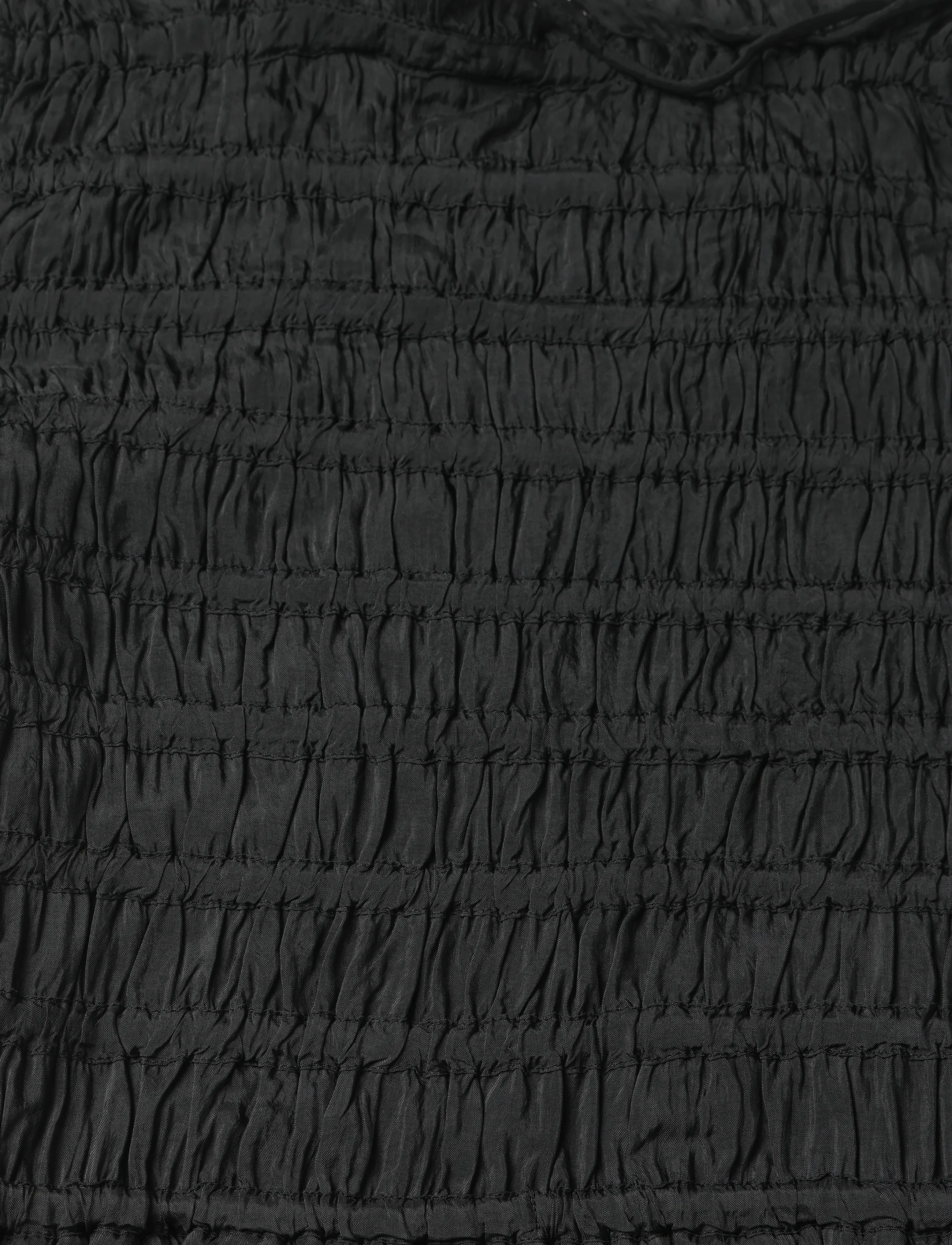 Ganni - Maxi Smock Tie Dress - black - 3