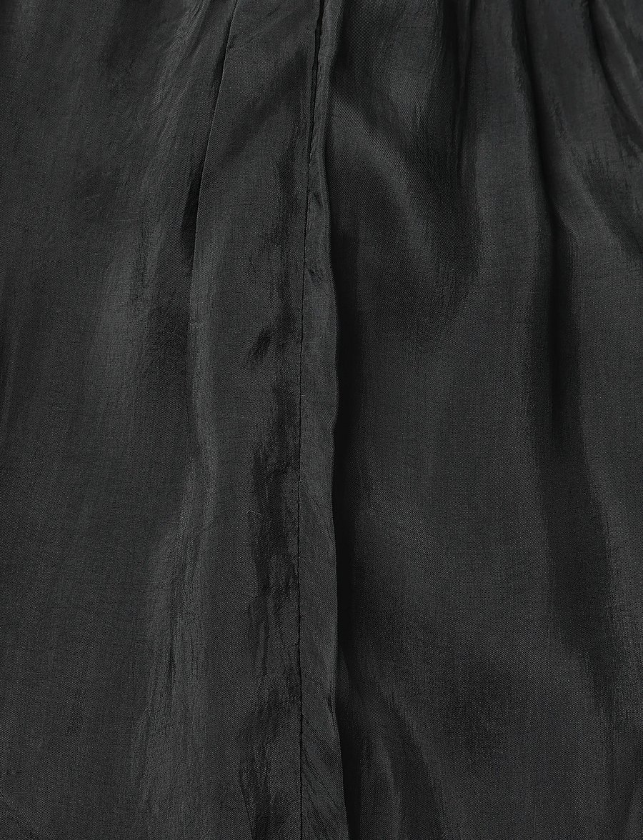 Ganni - Maxi Smock Tie Dress - sommarklänningar - black - 4