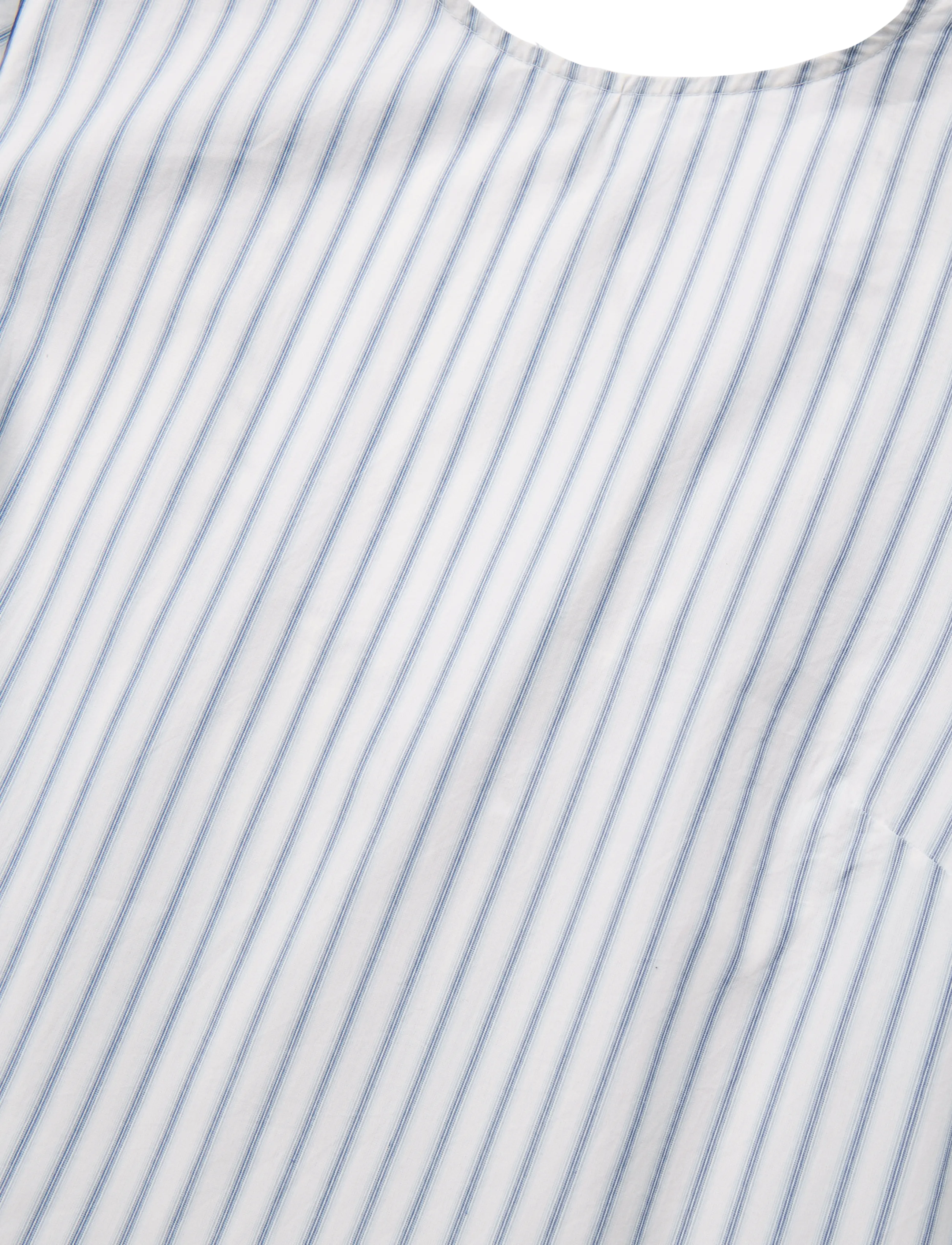 Ganni - Striped Organic Cotton Mini Dress - konfirmationstøj - white - 5