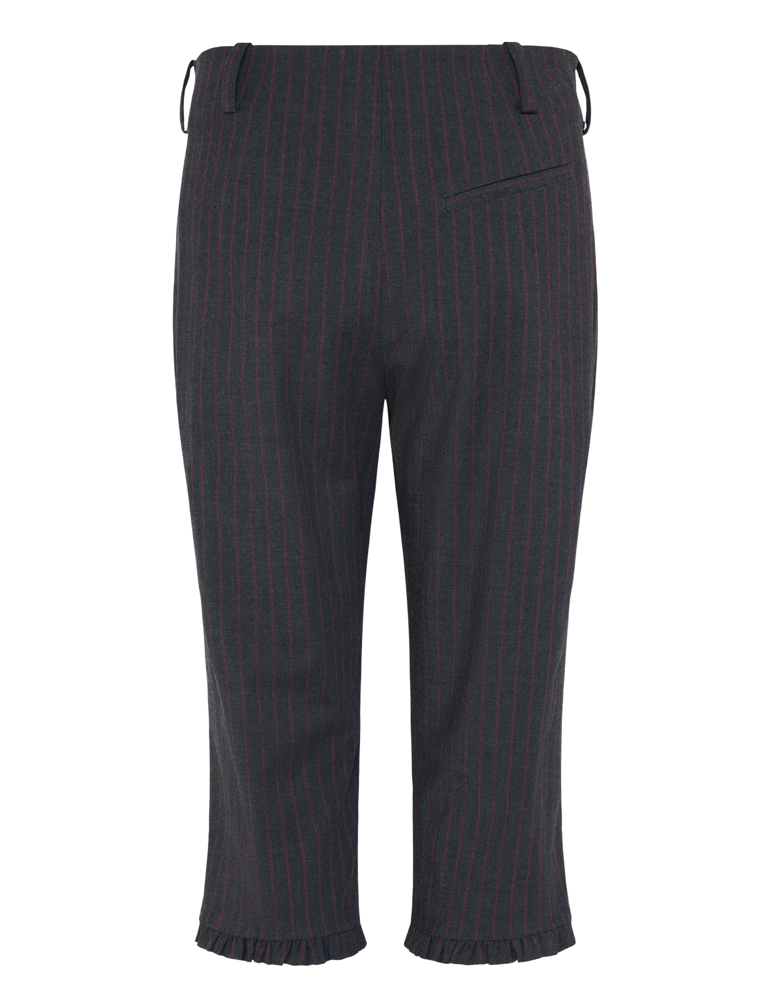 Ganni - Stretch Stripe Capri Pants - caprihose - grey - 1