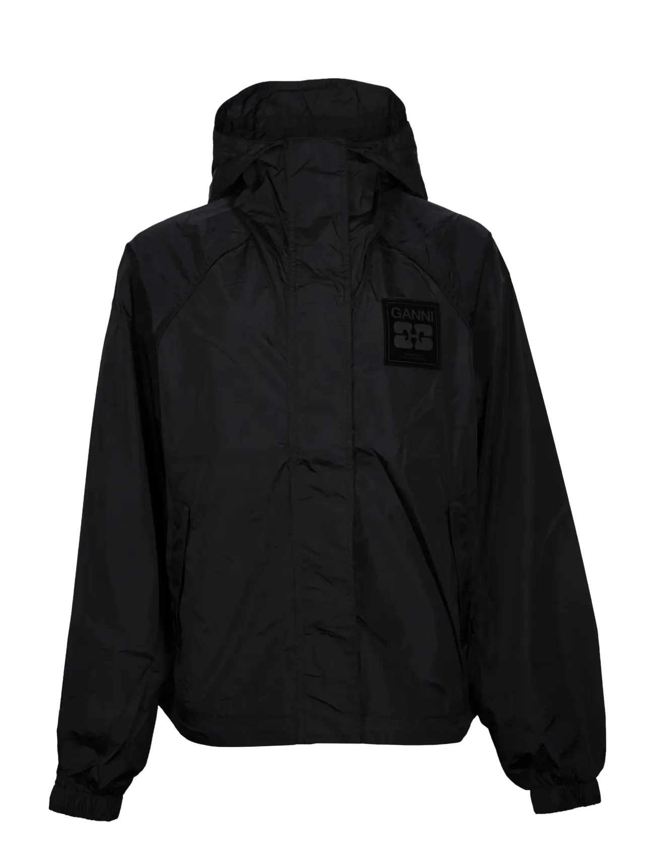 Ganni Nylon Jacket - Jacken - BLACK / black