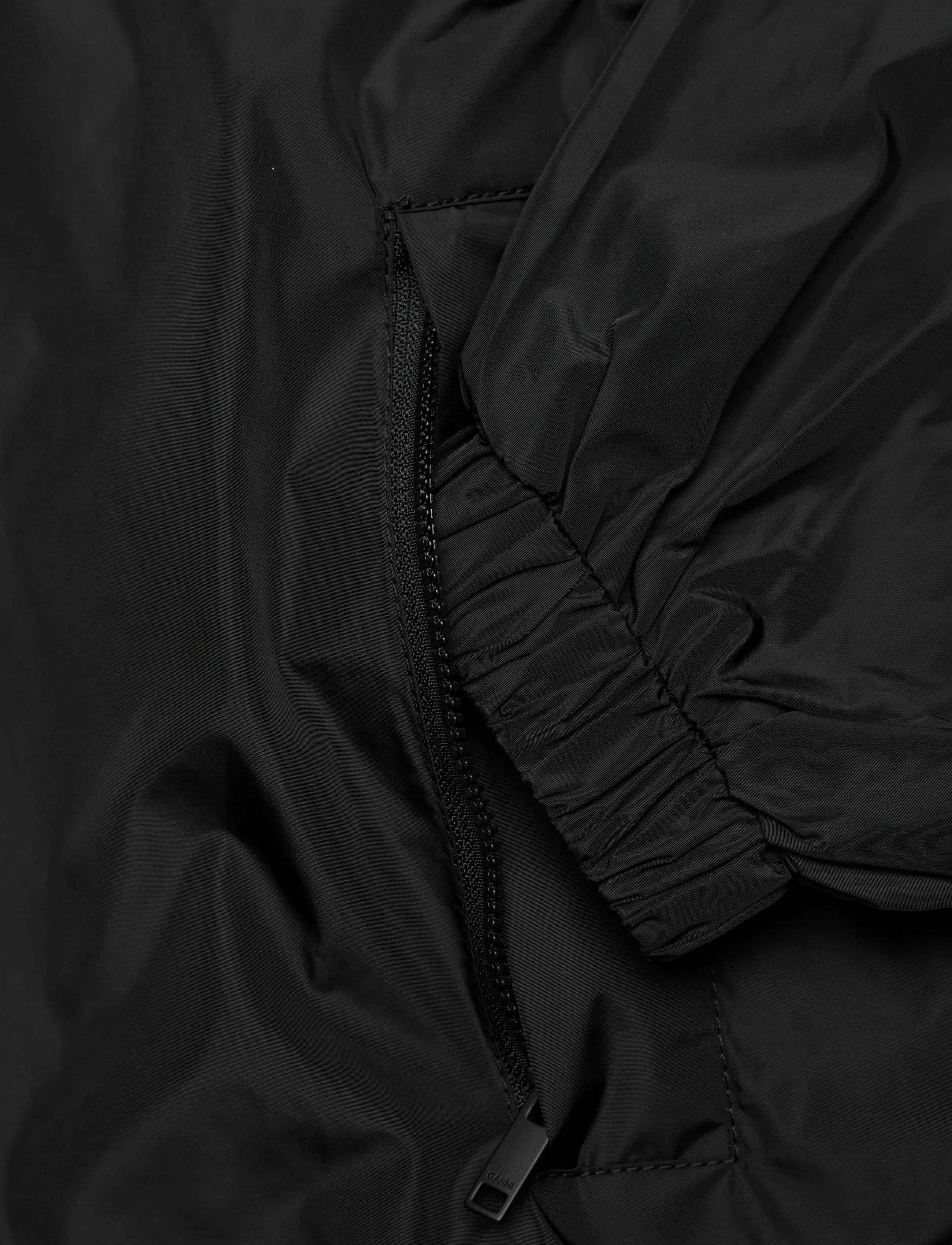 Ganni - Nylon Jacket - windjacks - black - 3