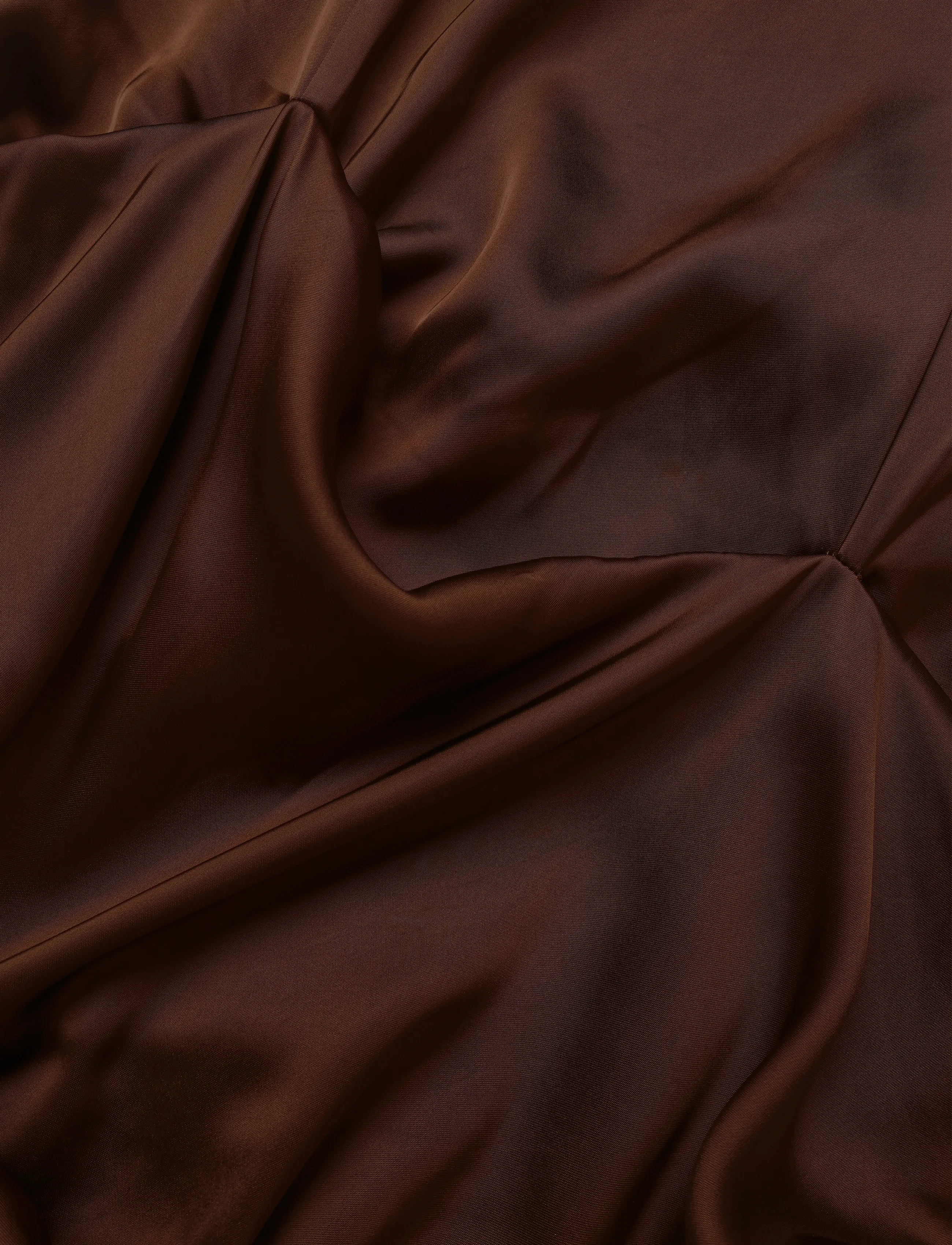 Ganni - Brown Ruffle Dress - brown - 3