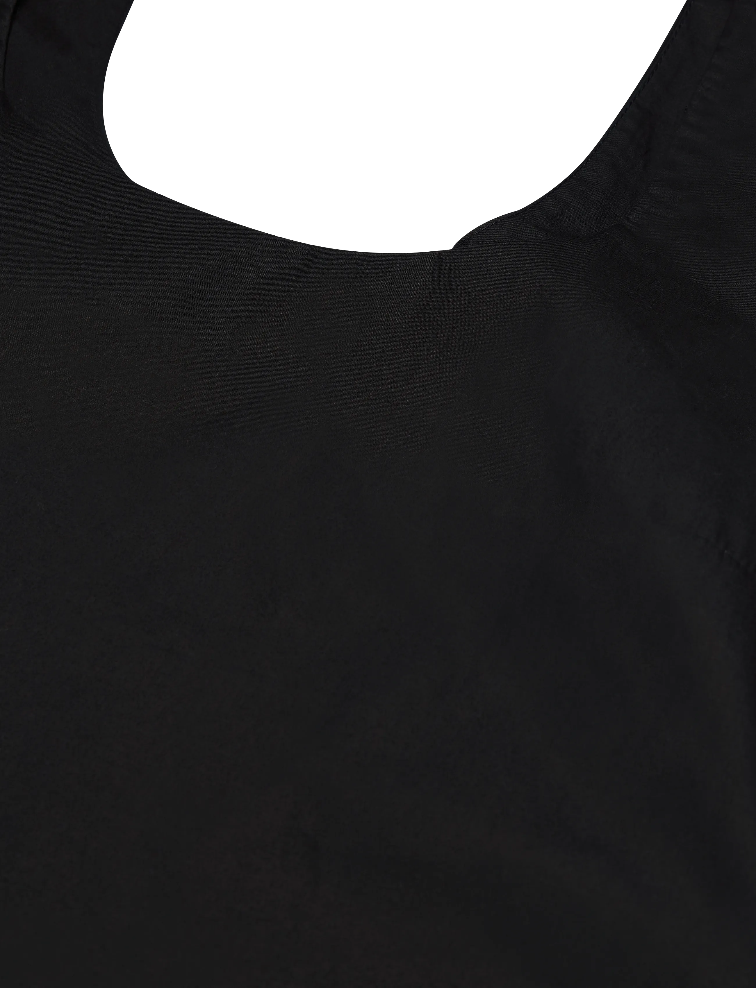 Ganni - Ruffled Organic Cotton Poplin Mini Dress - sommerkleider - black - 5