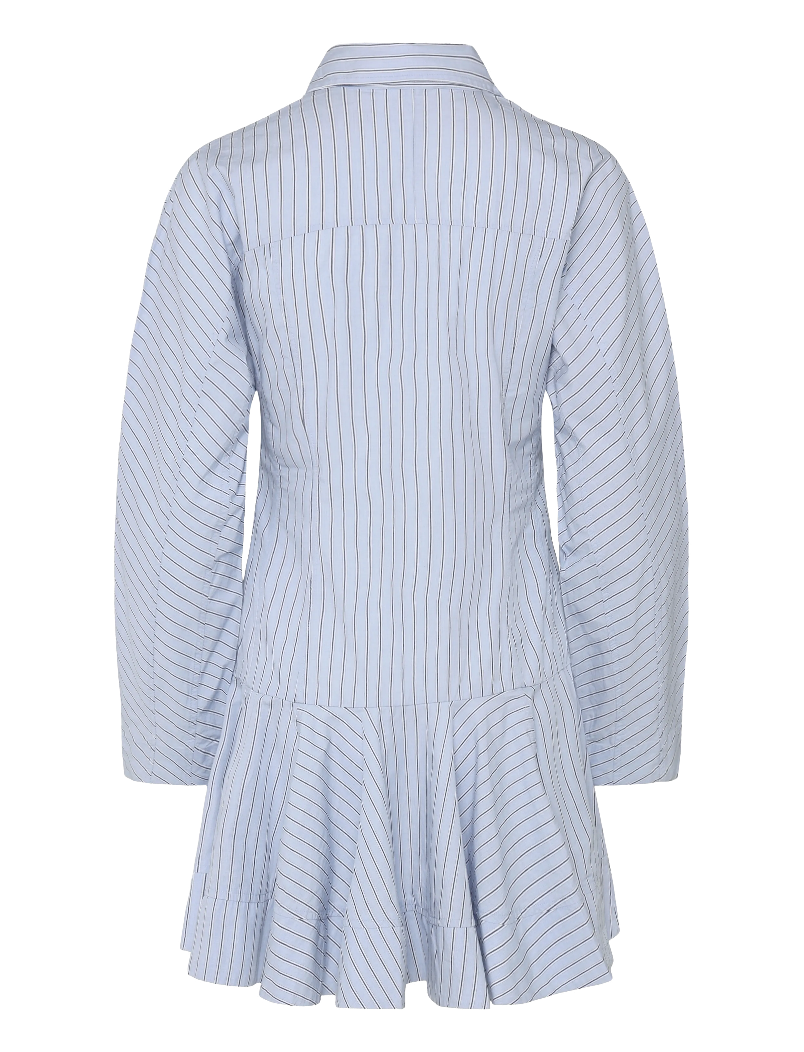 Ganni - Stripe Shirt Dress - sommerkleider - blue - 1