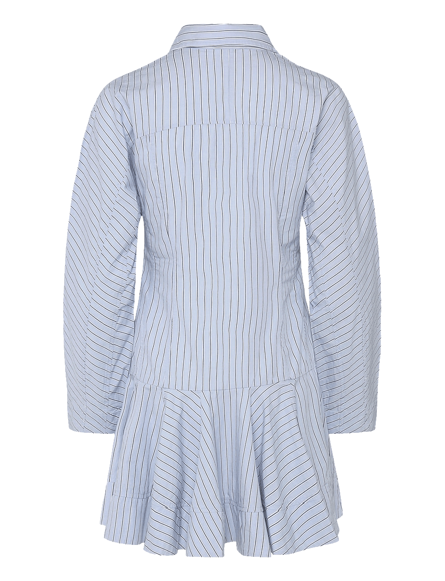 Ganni - Stripe Shirt Dress - sommerkleider - blue - 1