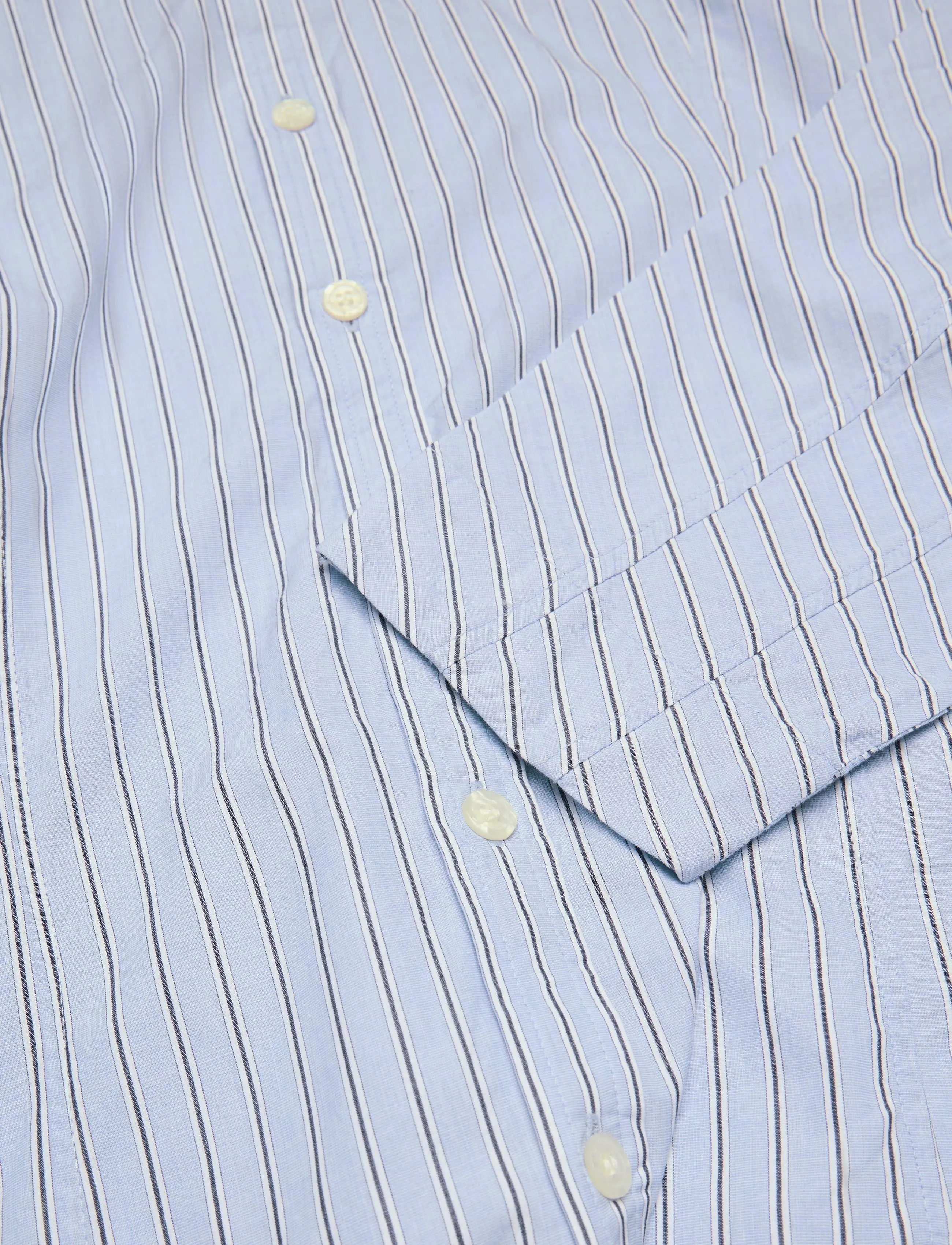 Ganni - Stripe Shirt Dress - sommerkleider - blue - 3