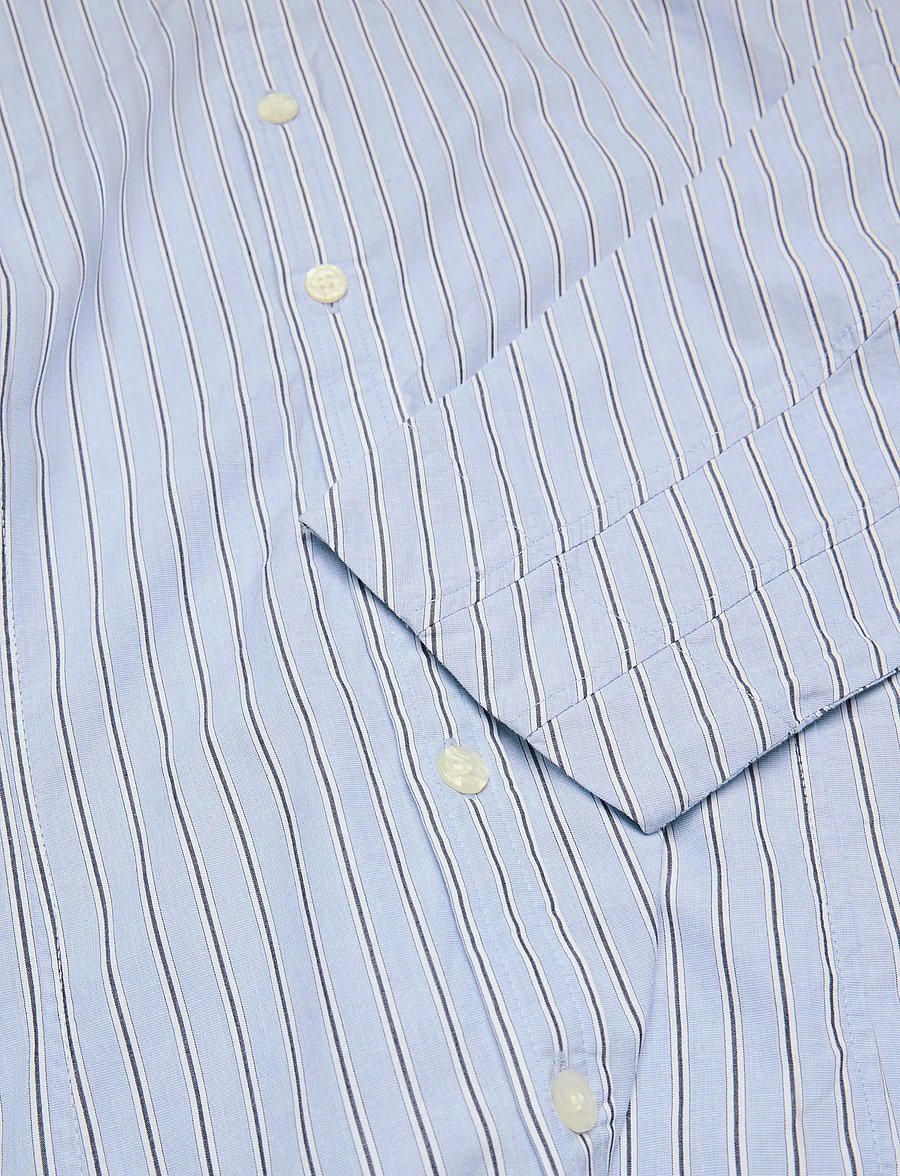 Ganni - Stripe Shirt Dress - sommerkleider - blue - 3
