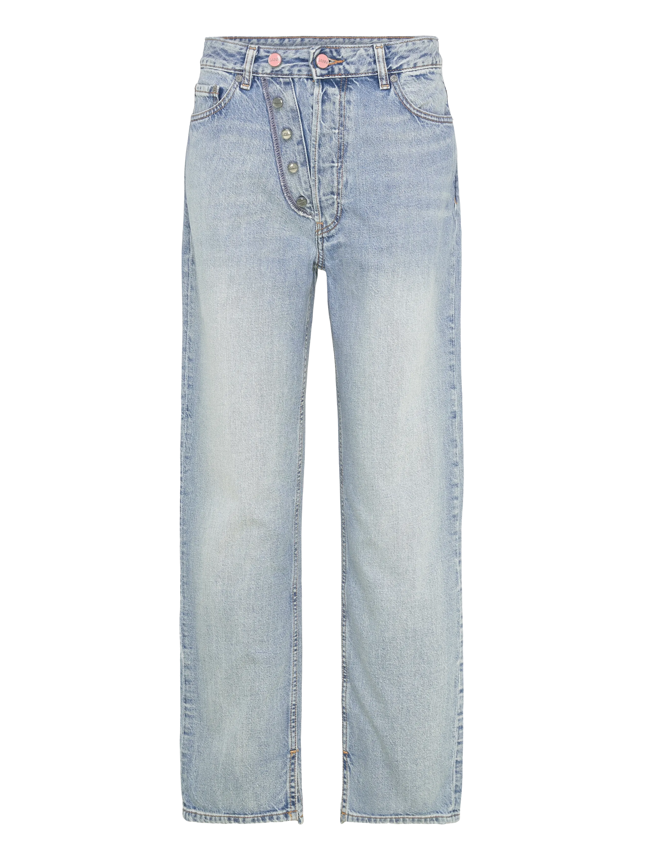Ganni Jeans Light Blue Vintage - Transitional Layering - LIGHT BLUE VINTAGE / blue