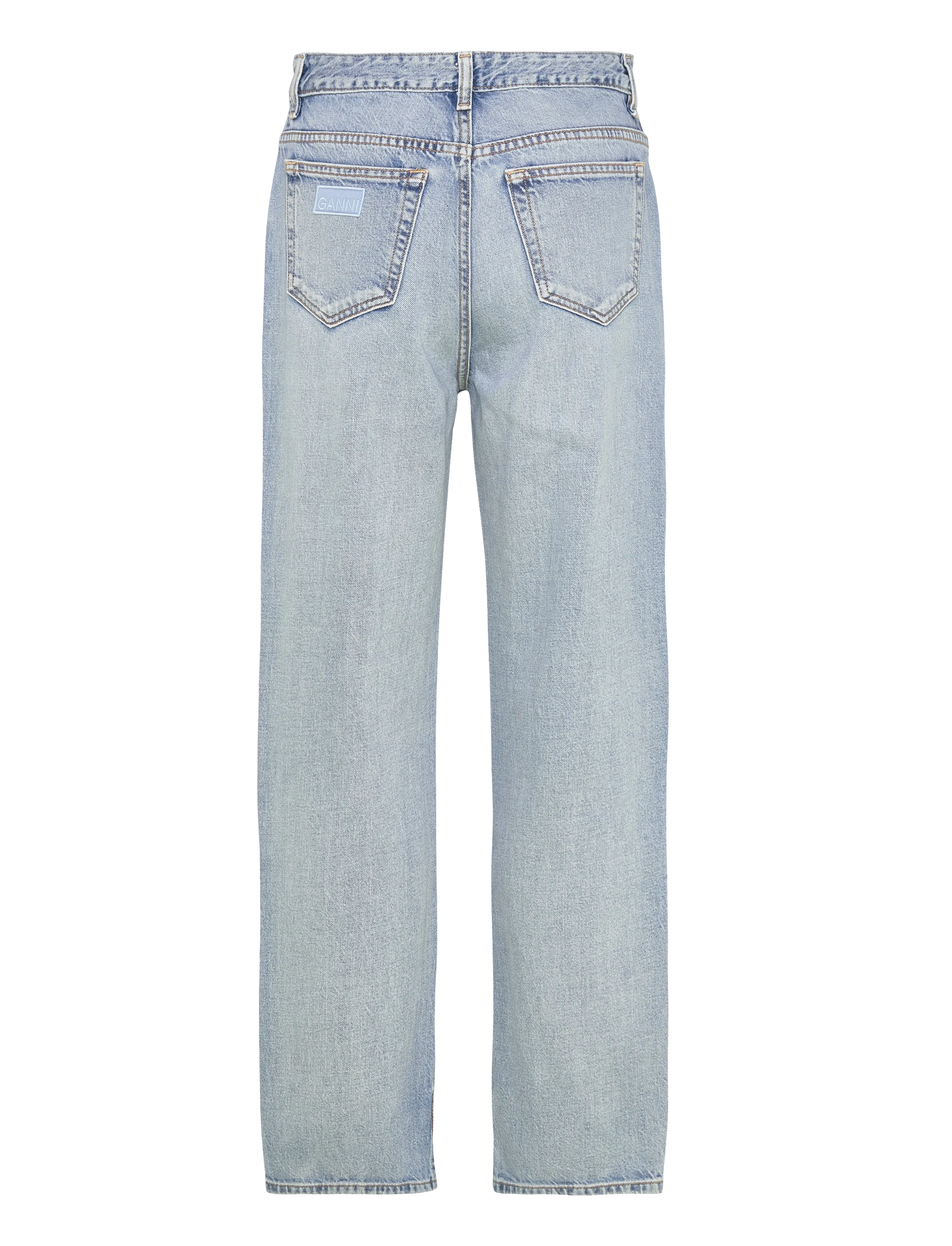 Ganni - FIGNI DENIM JEANS - straight jeans - light blue vintage - 1