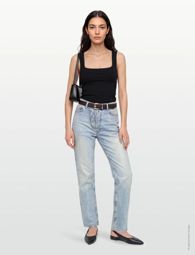Jeans Light Blue Vintage - Straight Jeans