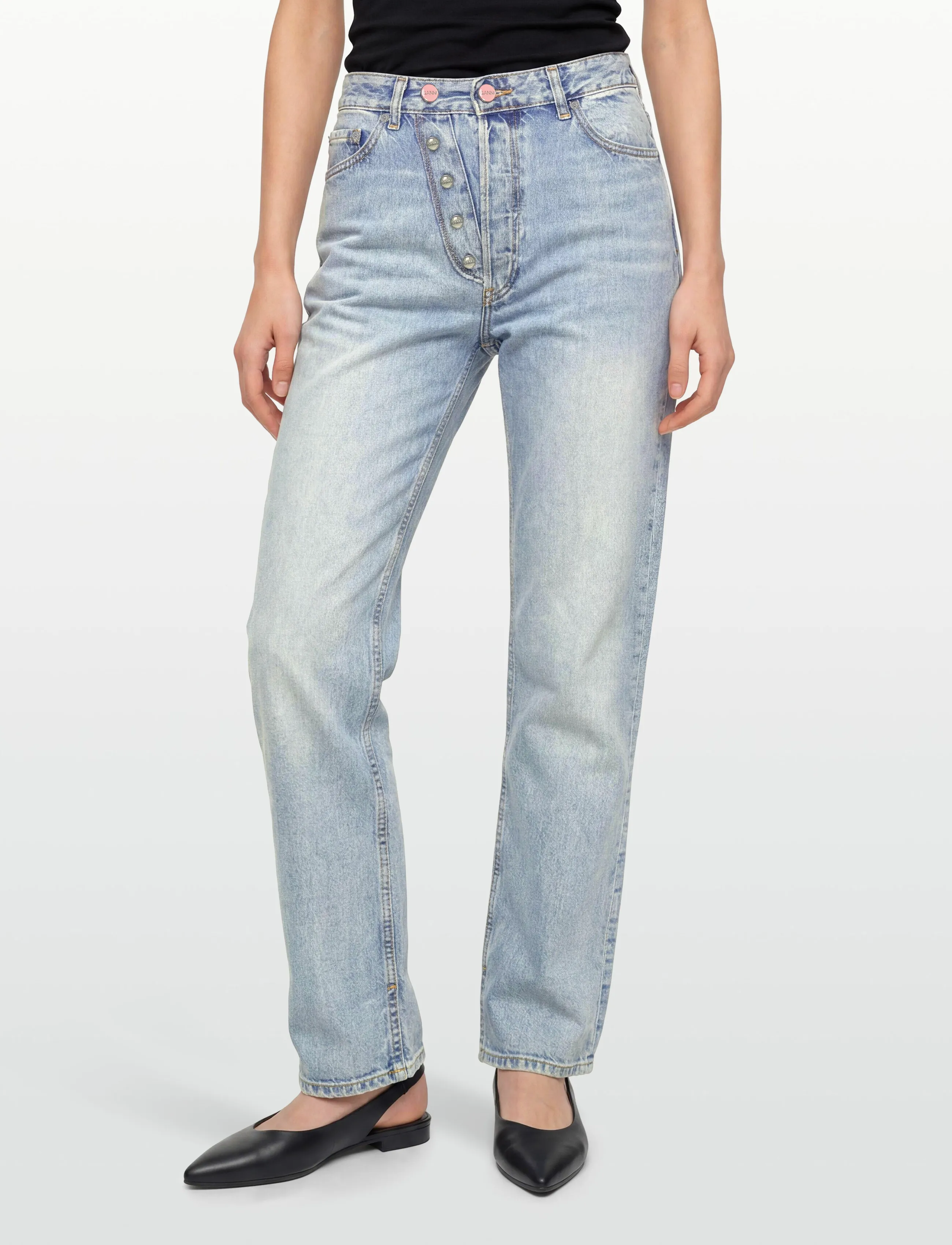 Ganni - Jeans Light Blue Vintage - gerade jeans - light blue vintage - 3