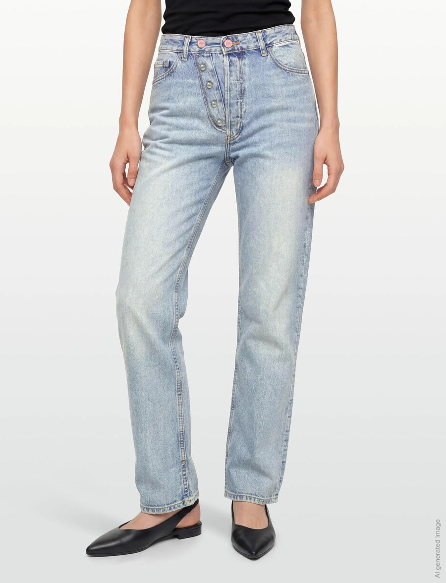 Ganni - Jeans Light Blue Vintage - gerade jeans - light blue vintage - 3
