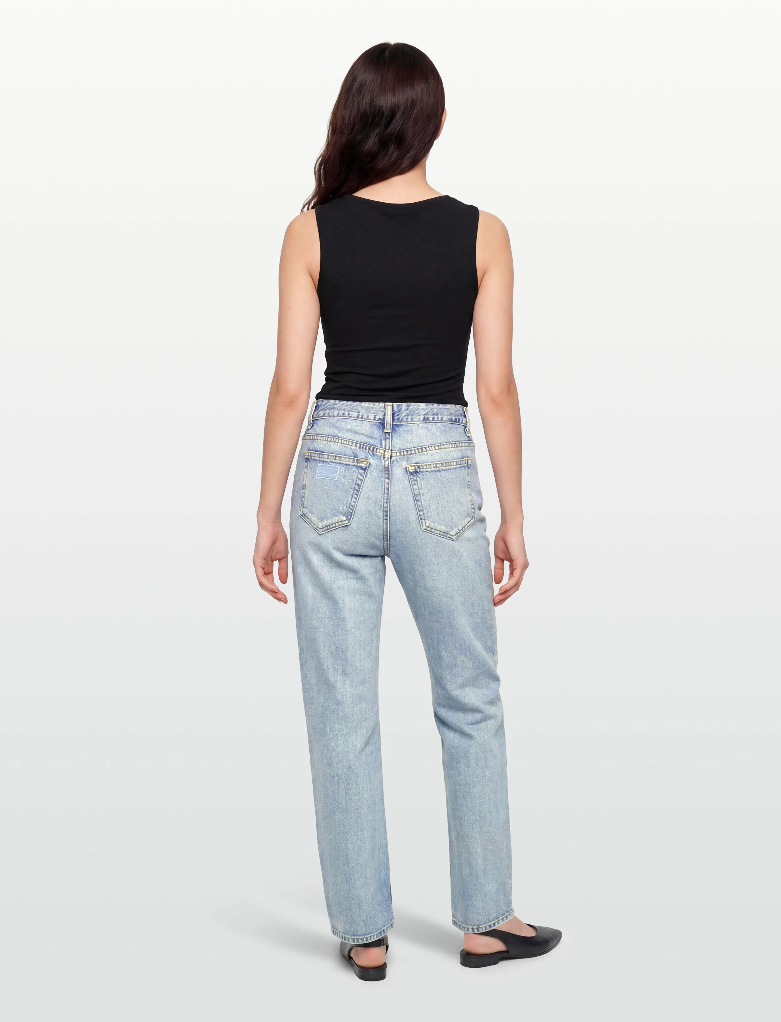 Ganni - Jeans Light Blue Vintage - gerade jeans - light blue vintage - 4