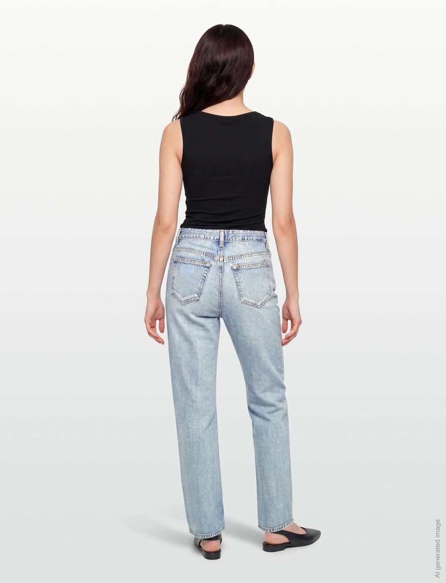 Ganni - Jeans Light Blue Vintage - gerade jeans - light blue vintage - 4