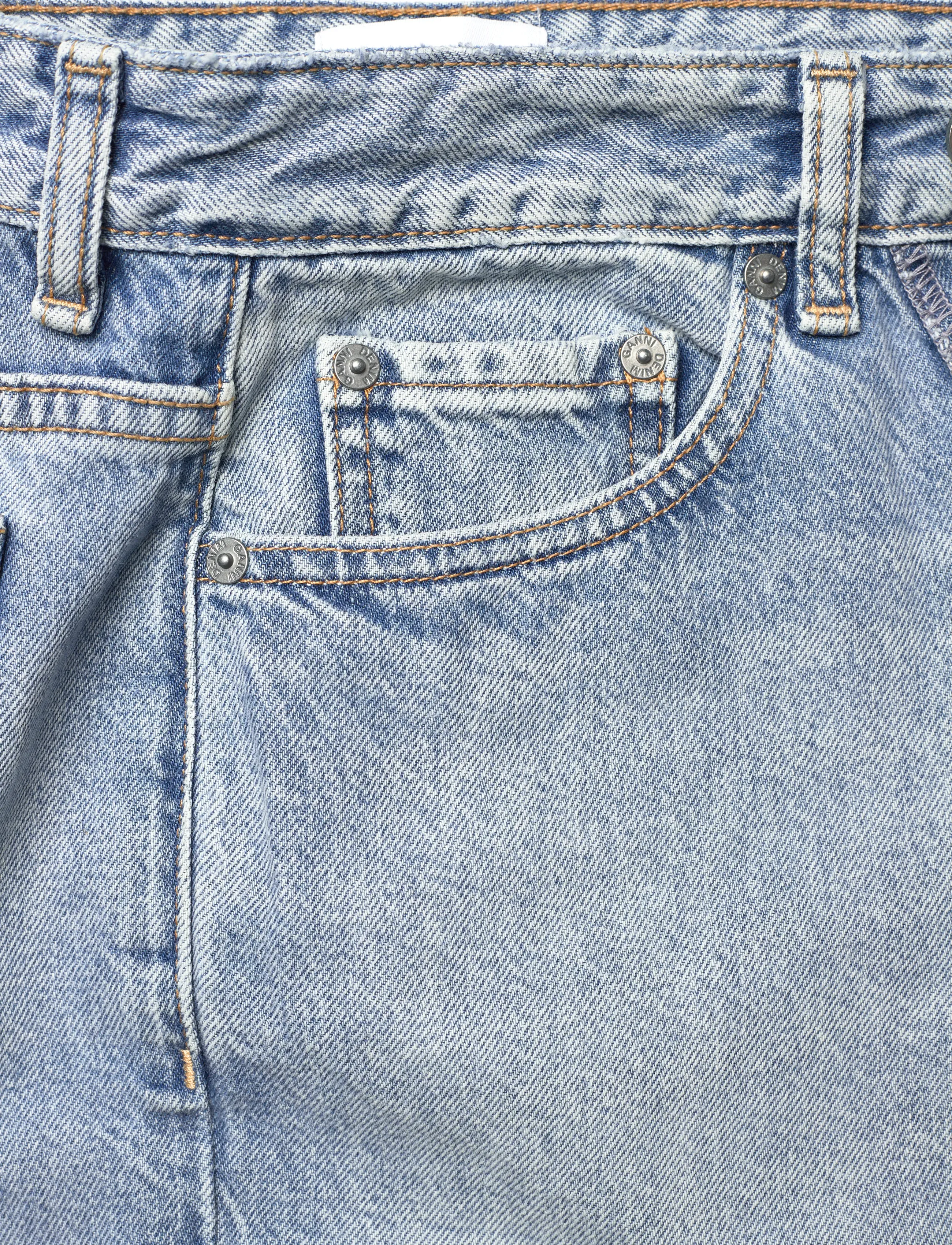 Ganni - FIGNI DENIM JEANS - straight jeans - light blue vintage - 2