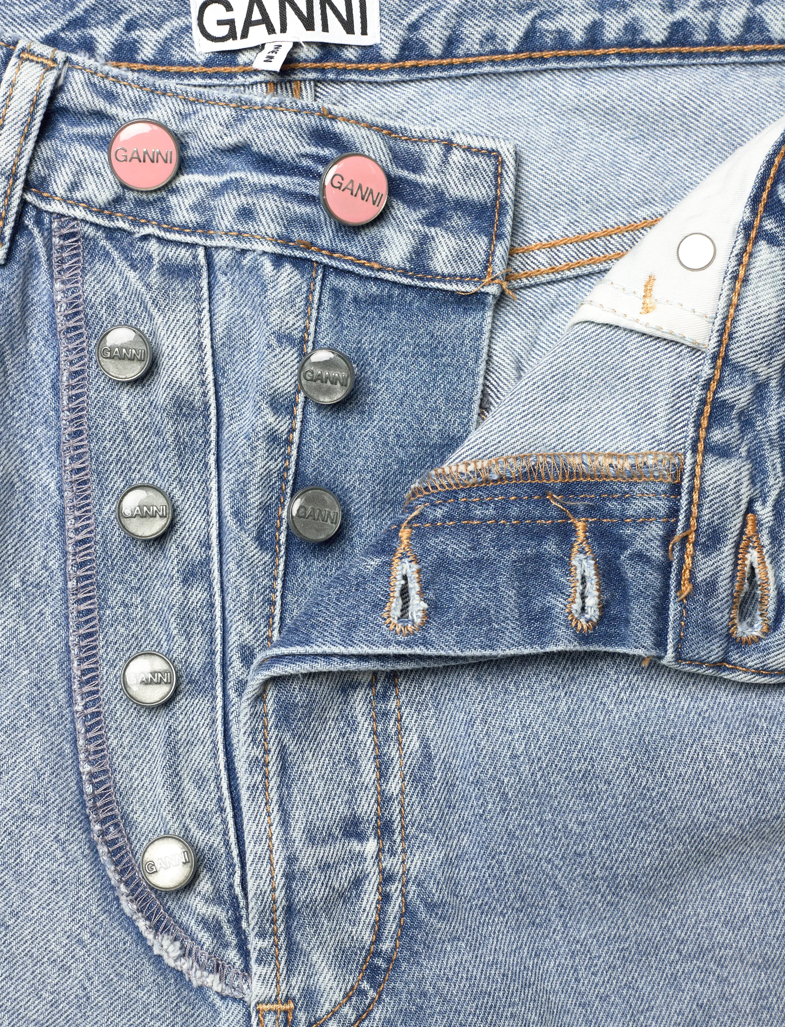 Ganni - FIGNI DENIM JEANS - straight jeans - light blue vintage - 3