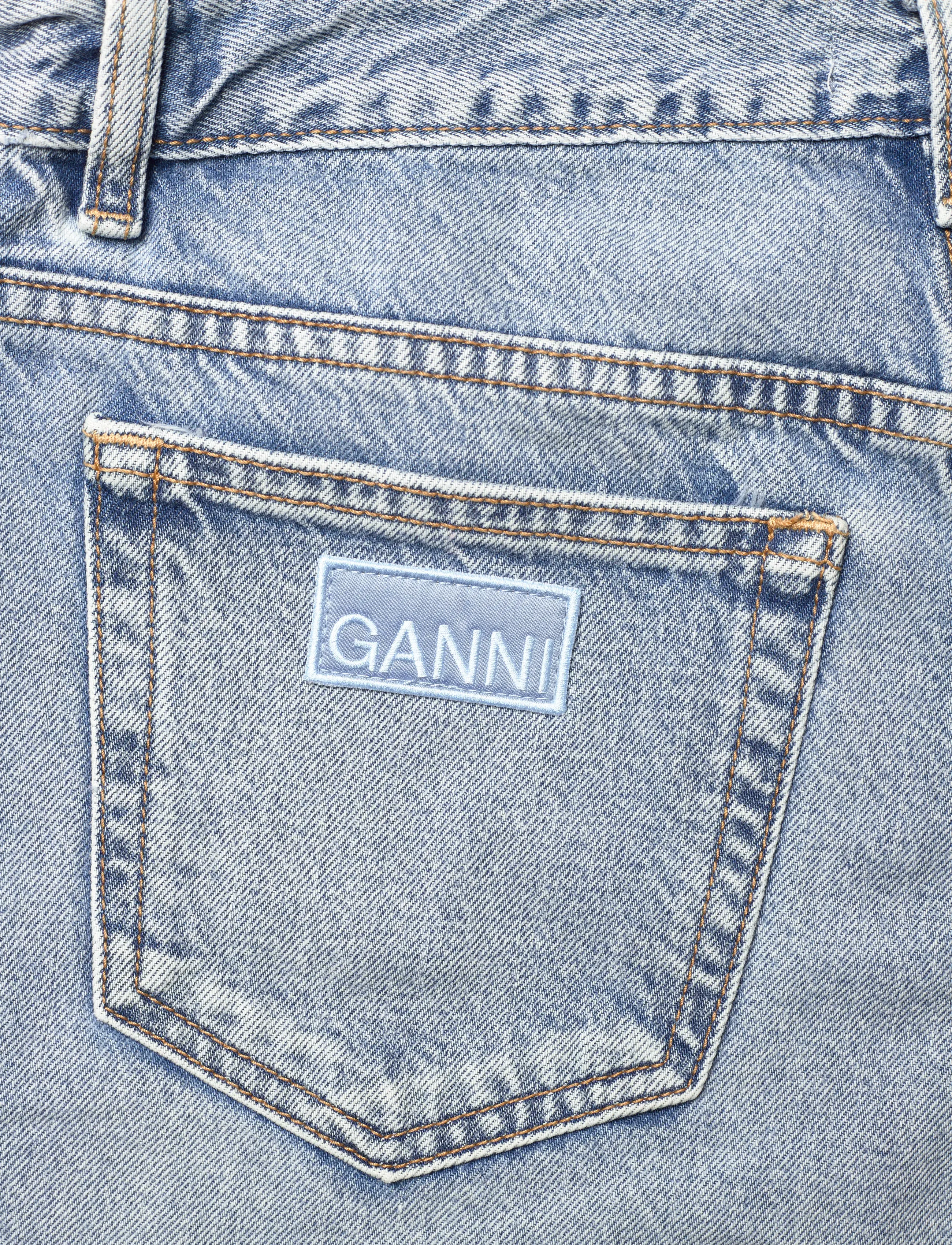 Ganni - FIGNI DENIM JEANS - straight jeans - light blue vintage - 4