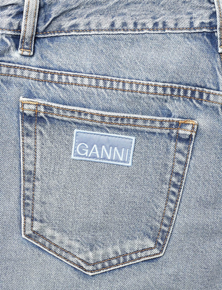 Ganni - FIGNI DENIM JEANS - gerade jeans - light blue vintage - 4
