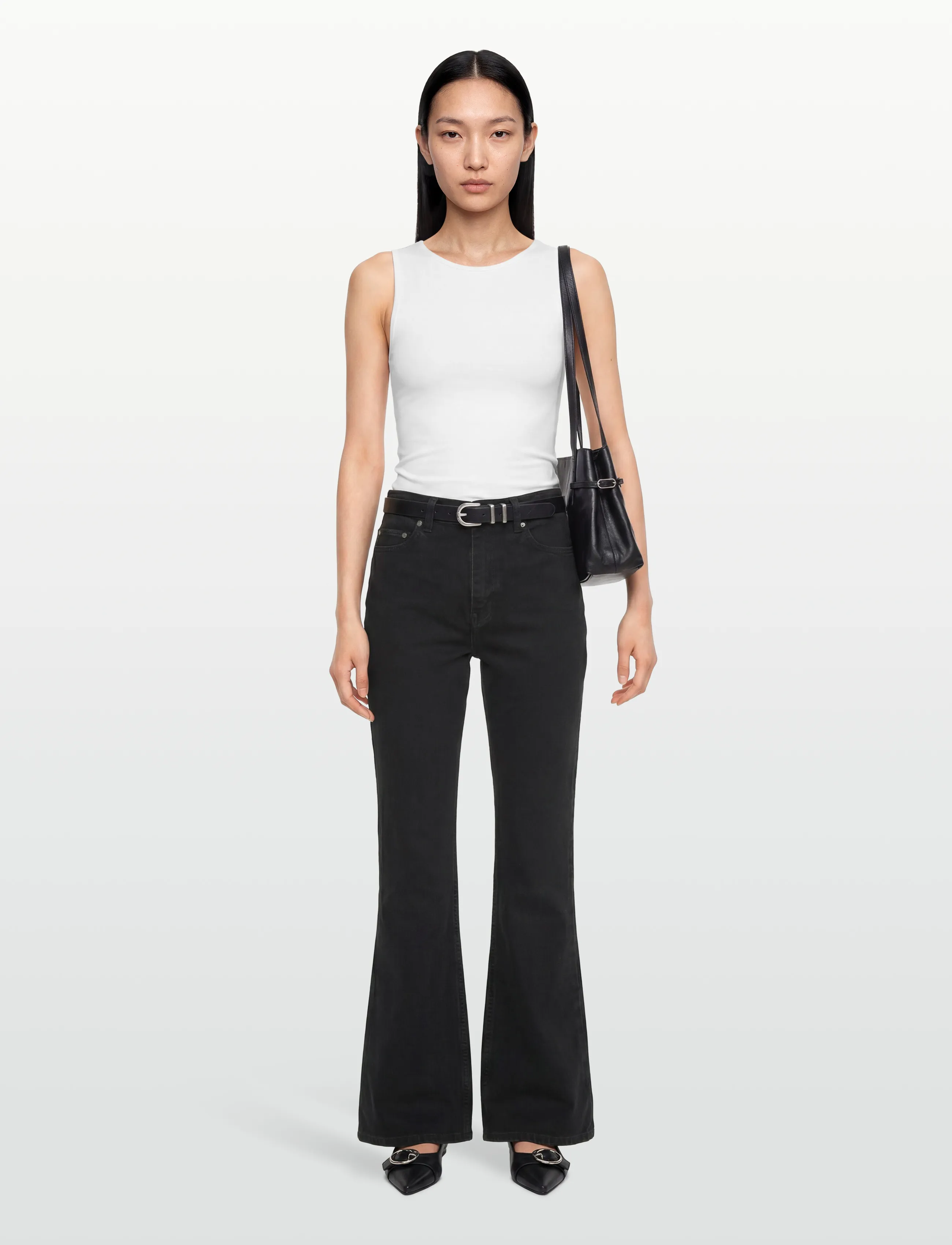 Ganni Jeans Washed Black - Inspiration - WASHED BLACK / black