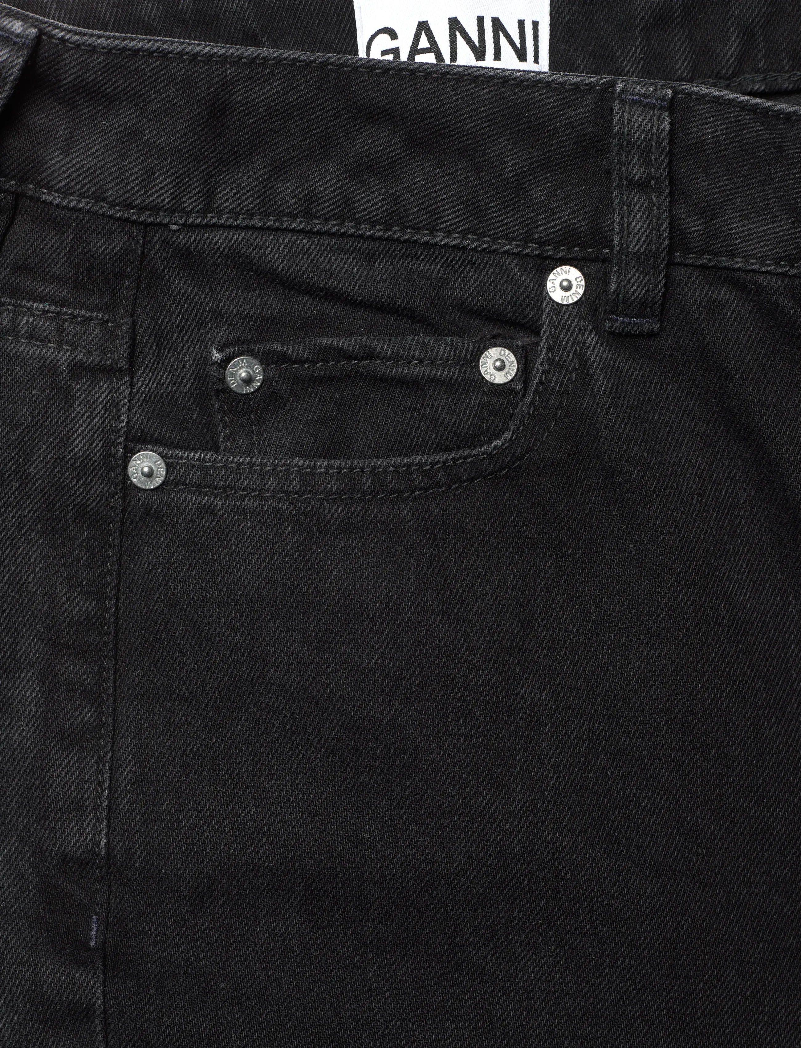 Ganni - Jeans Washed Black - flared jeans - washed black - 2