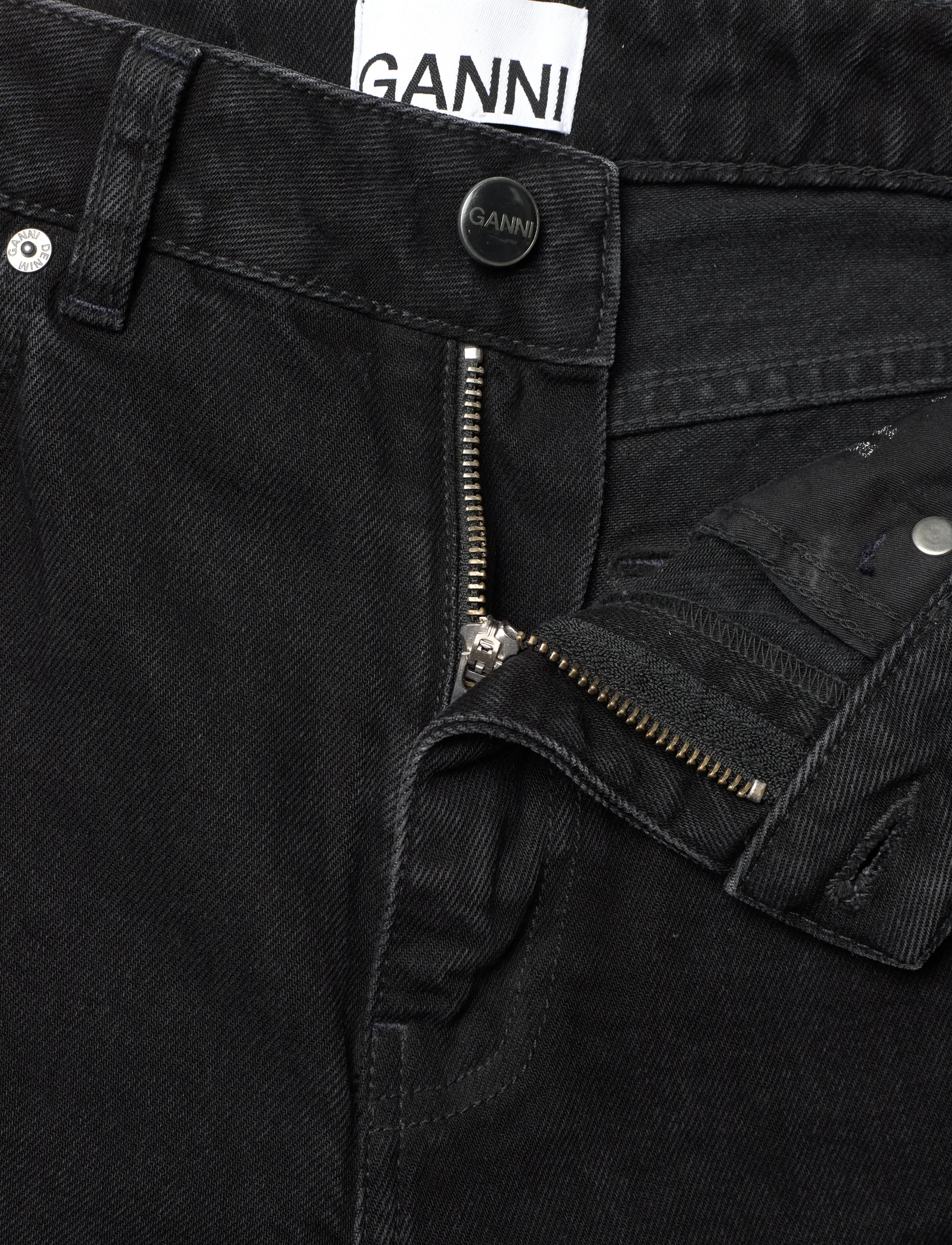 Ganni - Jeans Washed Black - flared jeans - washed black - 3