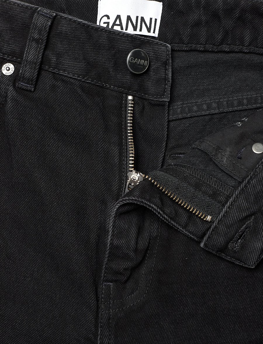 Ganni - Jeans Washed Black - utsvängda jeans - washed black - 3