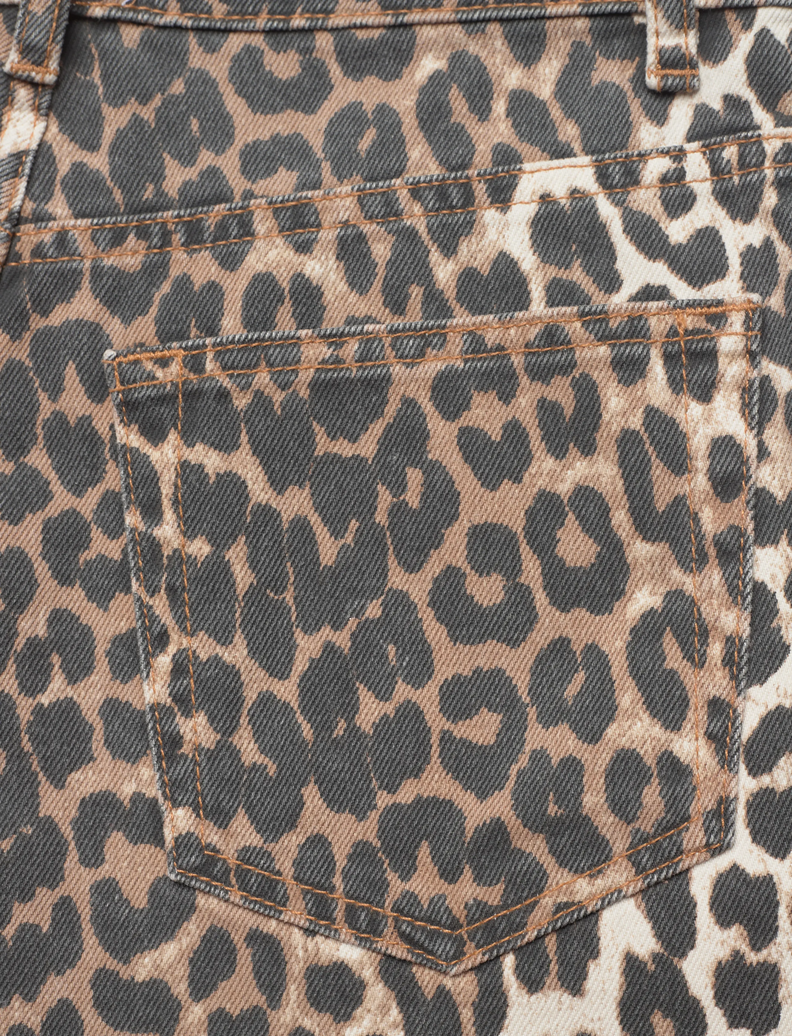 Ganni - Jeans Leopard - straight jeans - leopard - 4