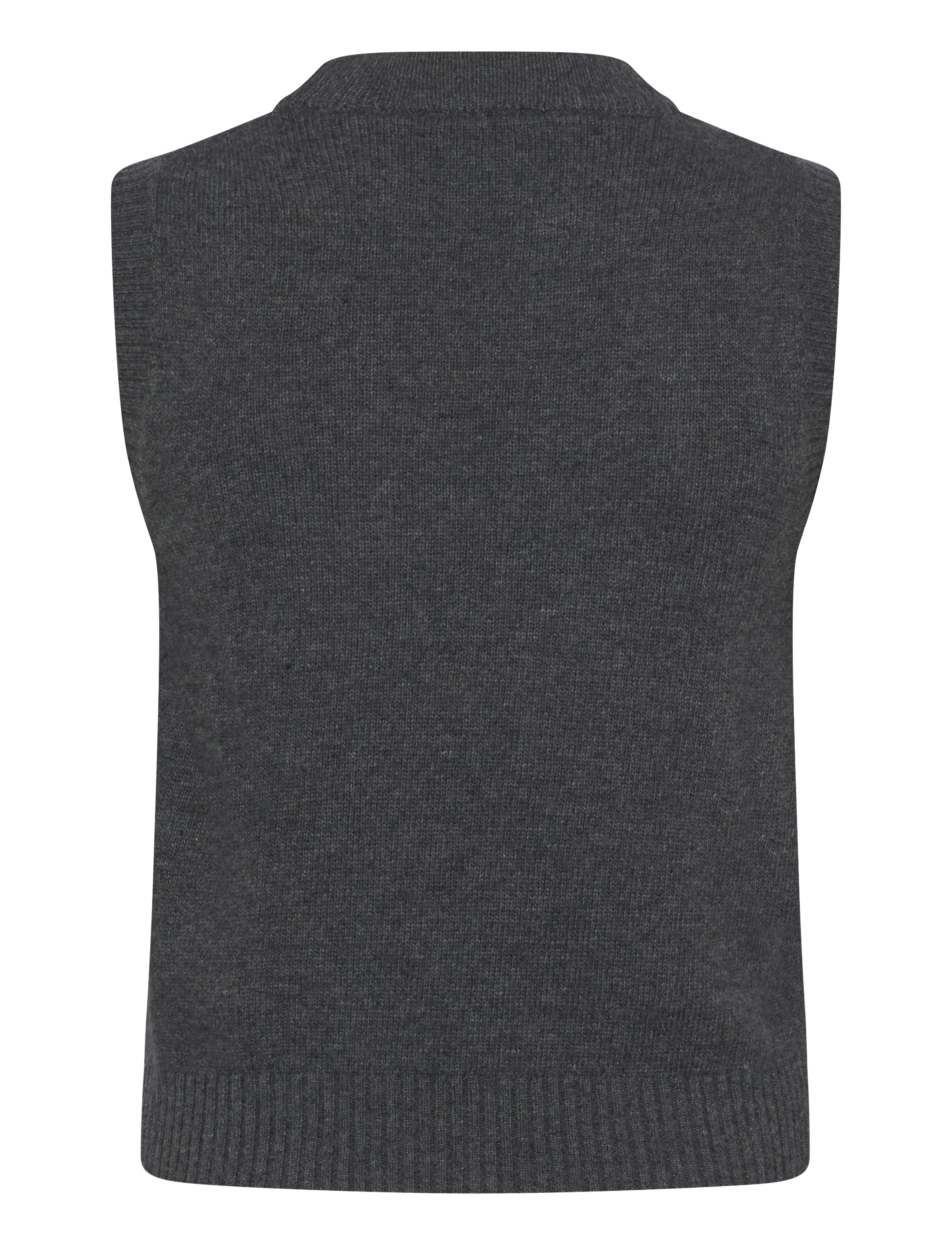 Ganni - Vest Gray Quill - kootud vestid - gray quill - 1