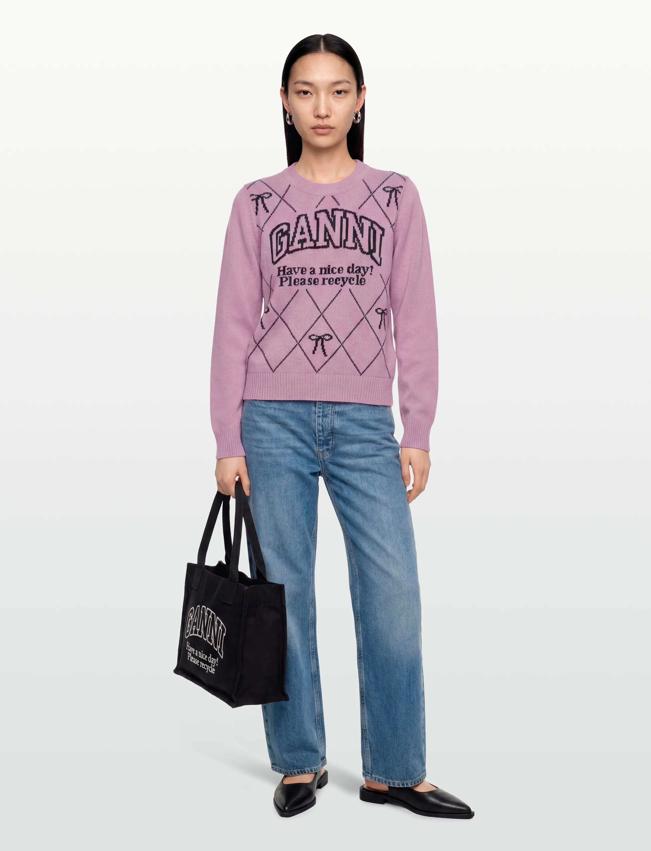 Ganni - Pullover Mauve Chalk - sviitrid - mauve chalk - 0